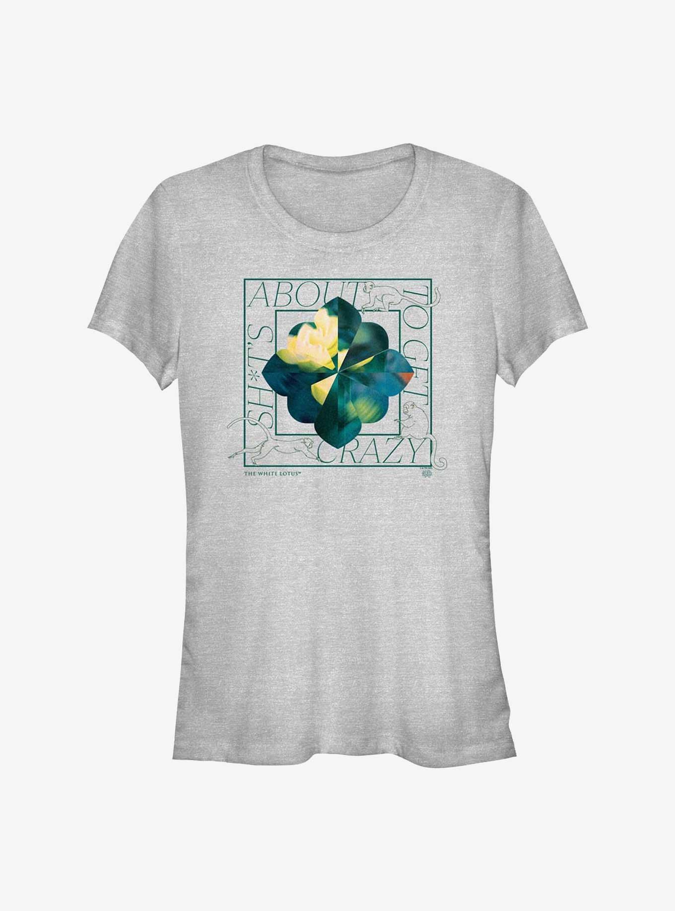 The White Lotus About To Get Crazy Girls T-Shirt, ATH HTR, hi-res