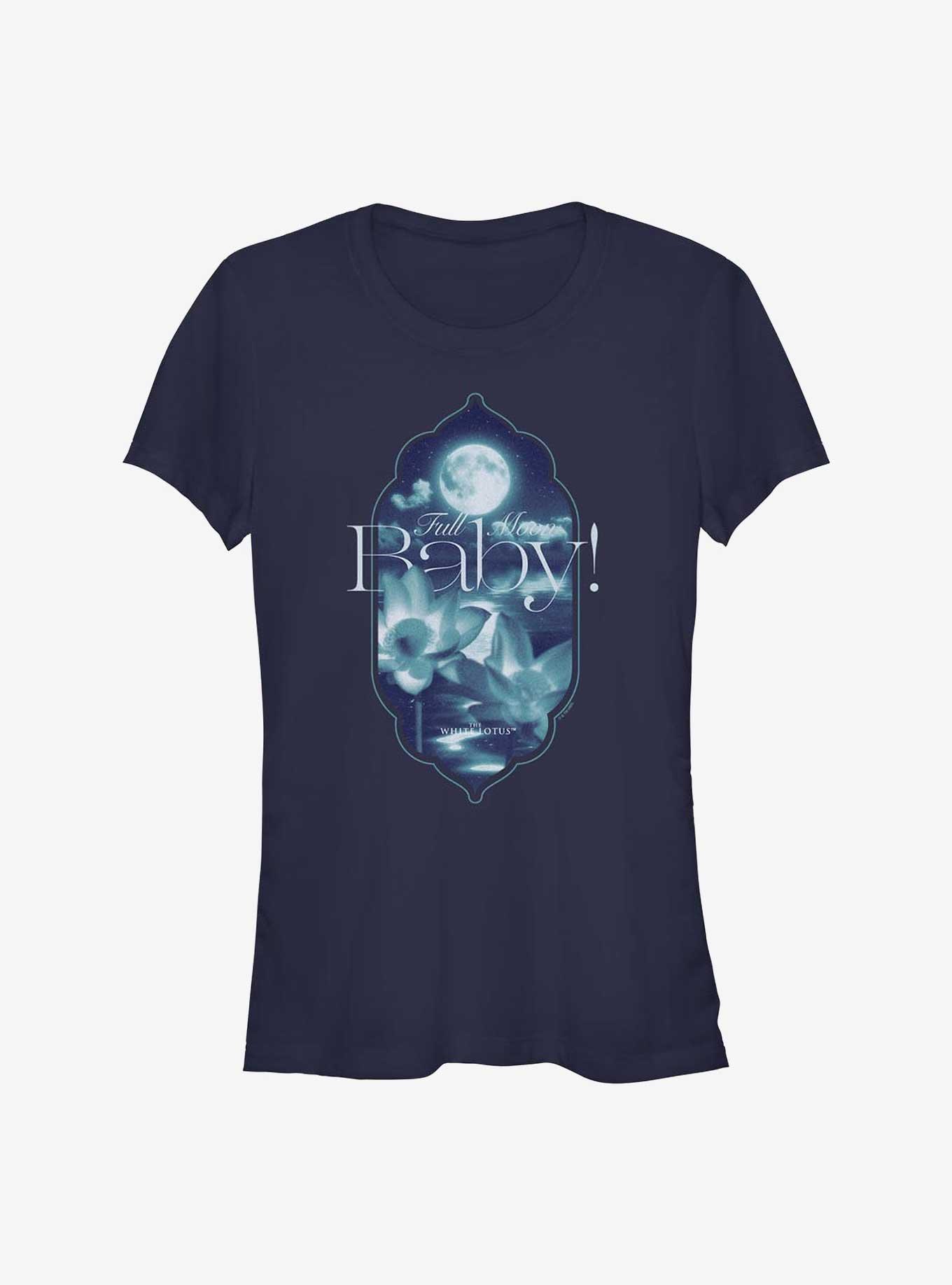 The White Lotus Full Moon Baby Girls T-Shirt, , hi-res