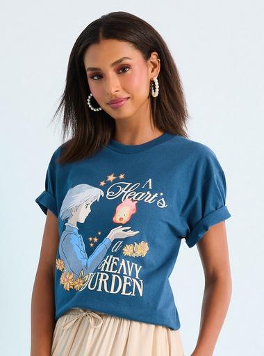 Studio Ghibli® Howl's Moving Castle Sophie & Calcifer Quote T