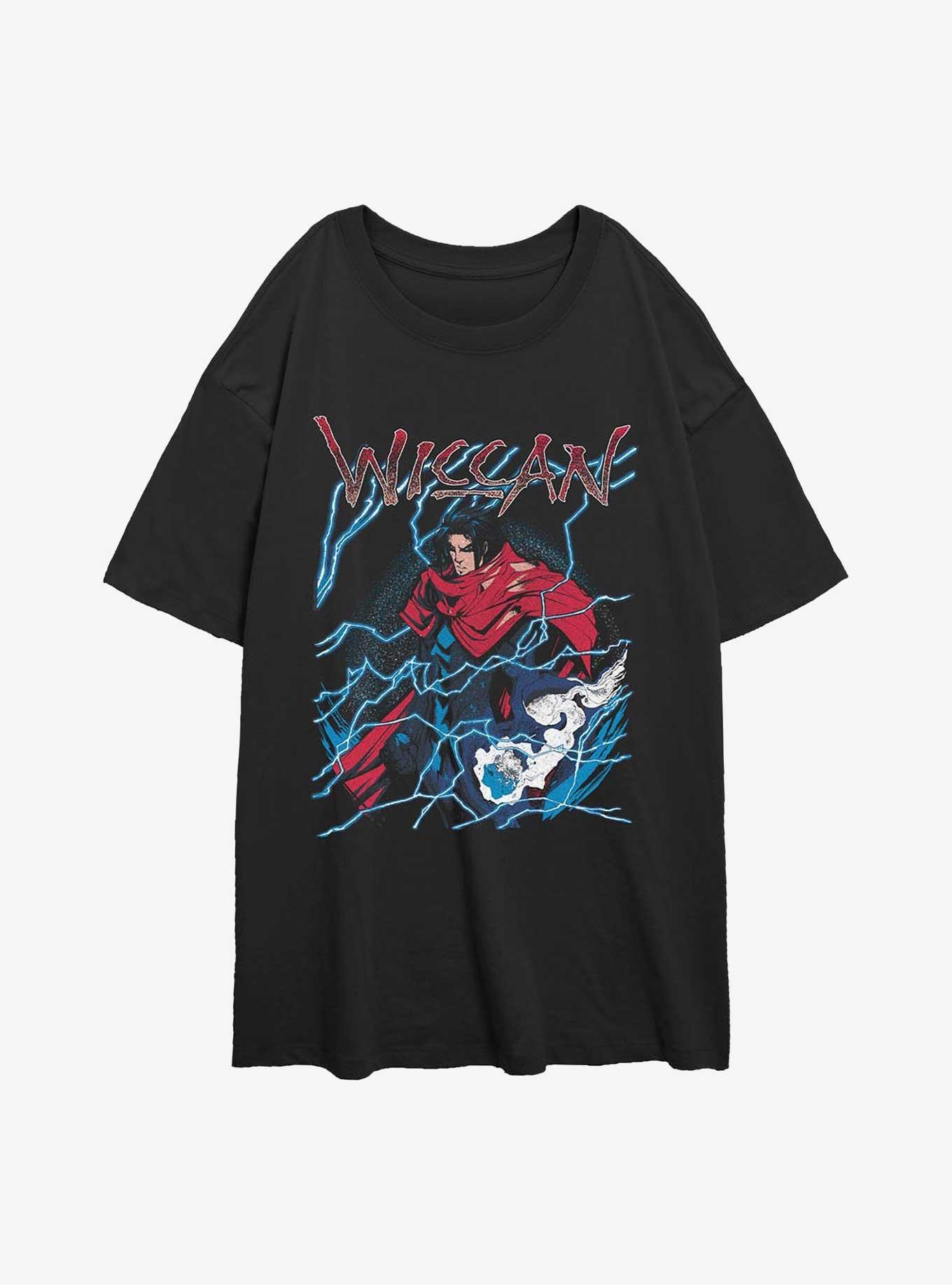 Marvel Wiccan We Get Wiccan Girls Oversized T-Shirt, BLACK, hi-res