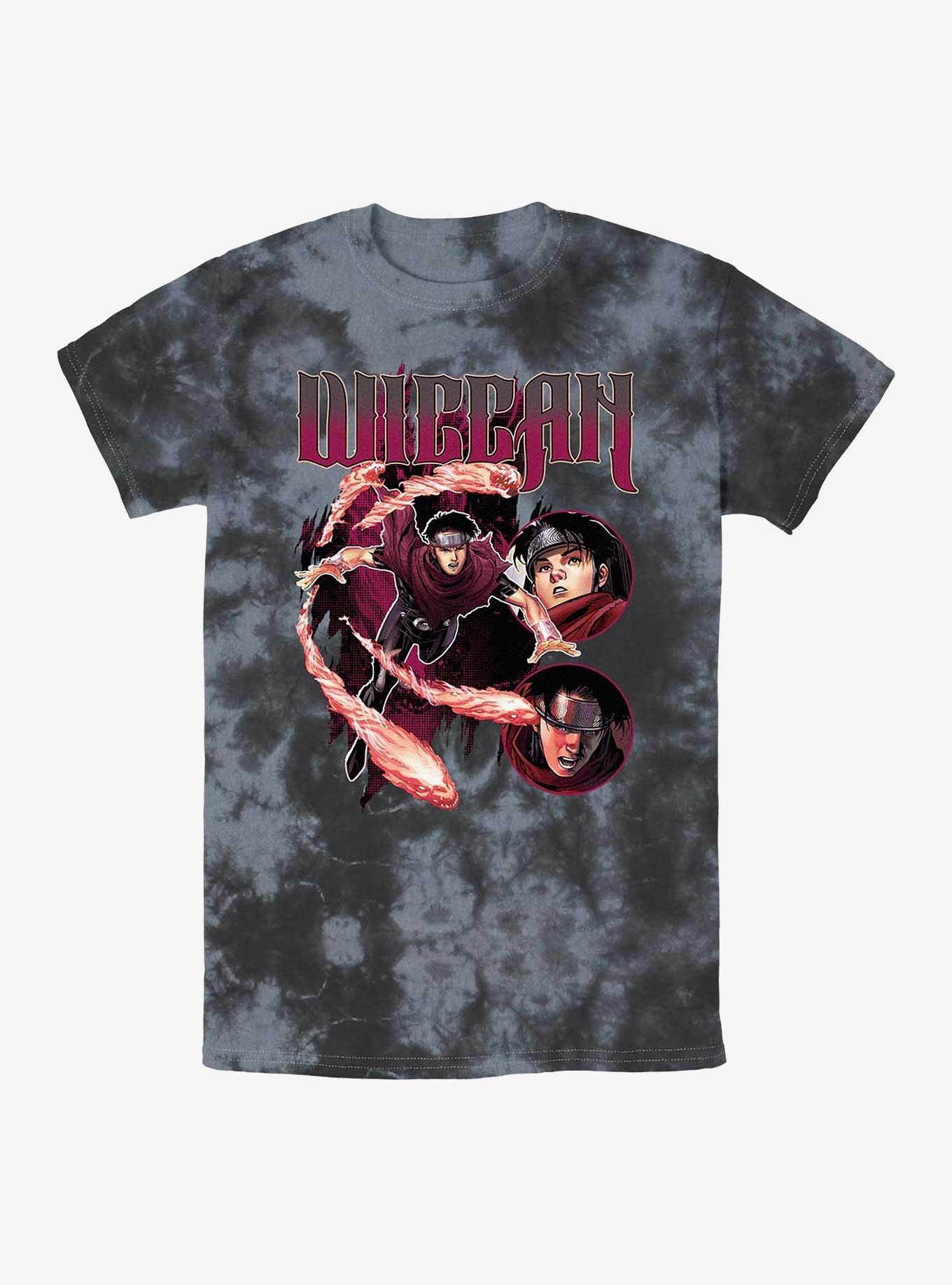Marvel Wiccan Wiccan Flames Tie-Dye T-Shirt, , hi-res