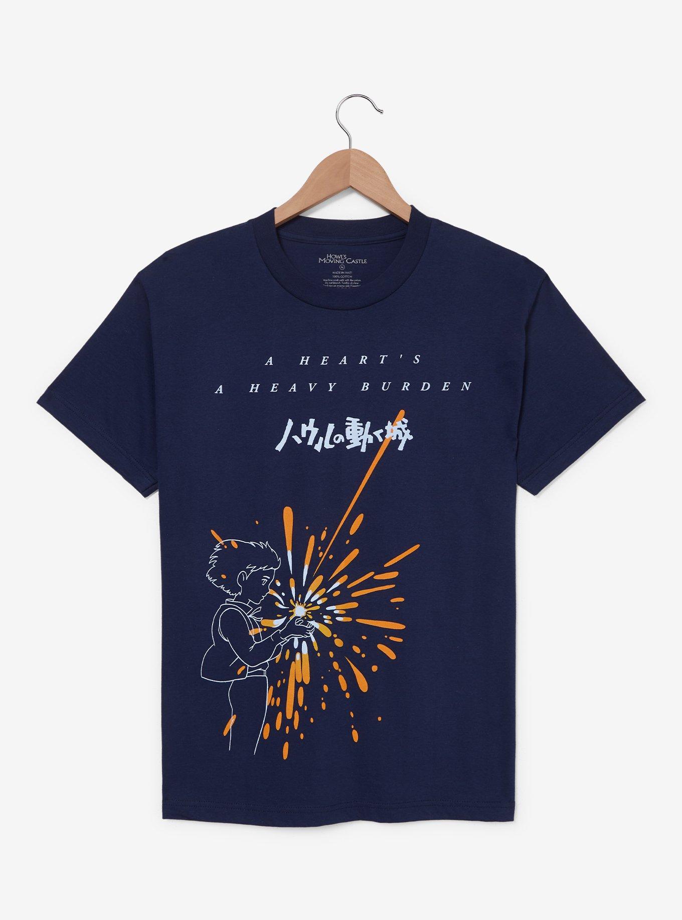 Studio Ghibli® Howl's Moving Castle Heart Quote Tonal T-Shirt — BoxLunch Exclusive, , hi-res