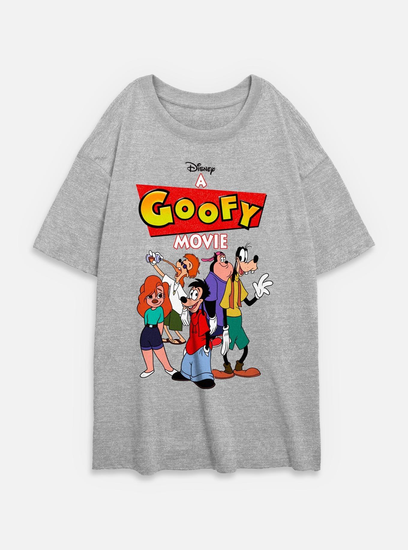 Disney Goofy Logo Group Womens Oversized T-Shirt, ATH HTR, hi-res