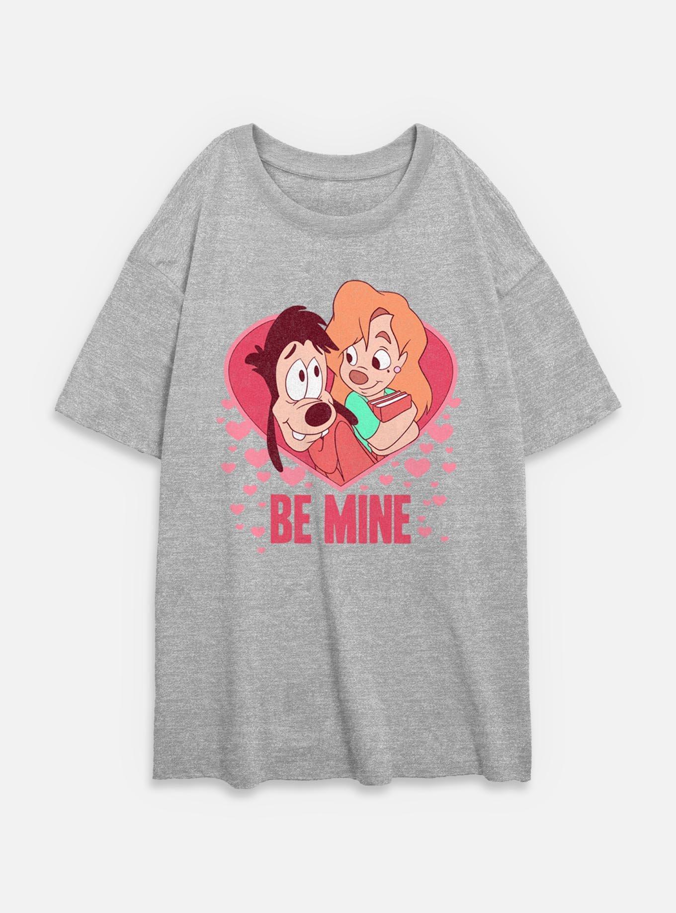 Disney Goofy Max And Rox Be Mine Womens Oversized T-Shirt, , hi-res