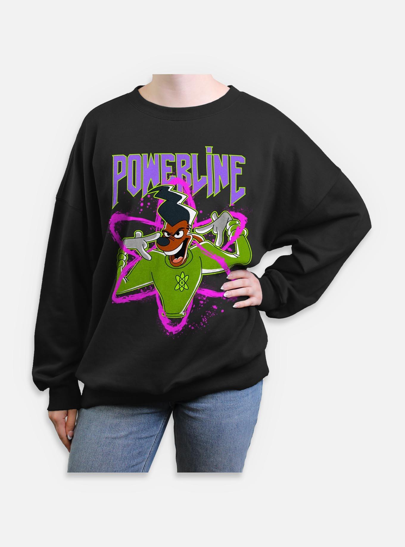 Disney Goofy I Have Power Womens Oversized Sweatshirt, , hi-res