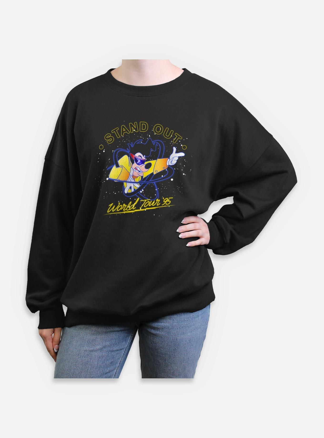 Disney Goofy Stand Out World Tour Womens Oversized Sweatshirt, , hi-res