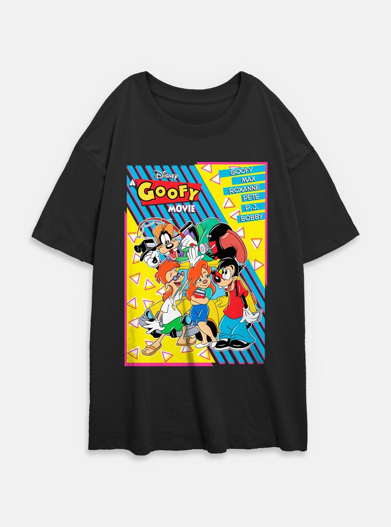 Disney Goofy Retro Group Poster Womens Oversized T-Shirt, , hi-res