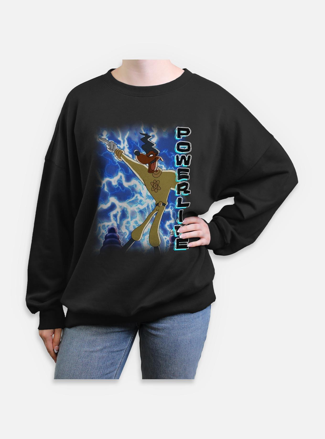 Disney Goofy This Is Power Womens Oversized Sweatshirt, , hi-res