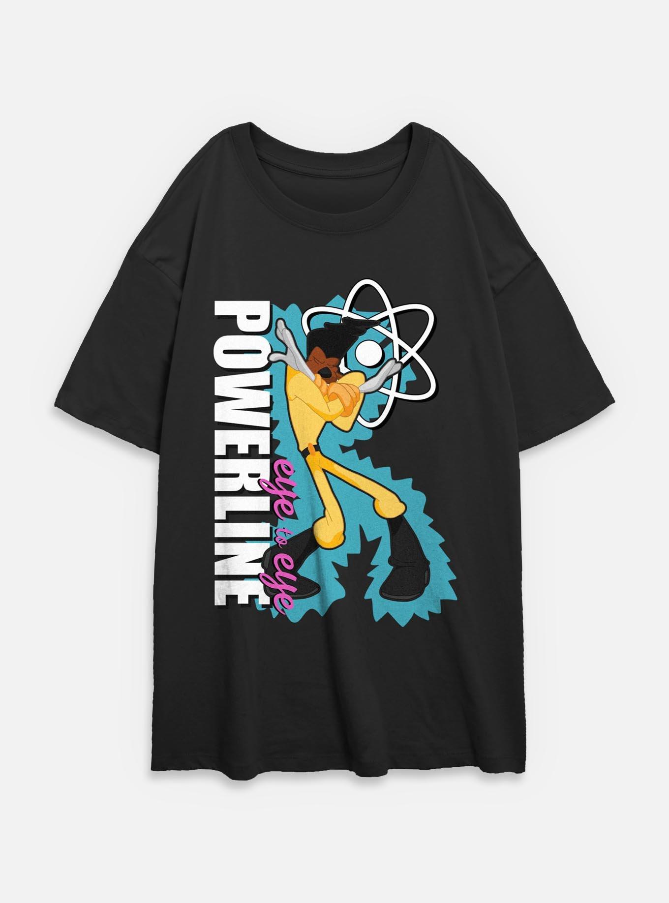 Disney Goofy Eye To Eye Powerline Womens Oversized T-Shirt,Specials : American Fashion Style Bags On Sale