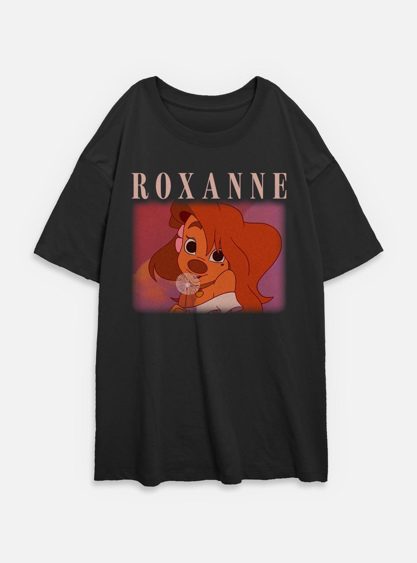 Disney Goofy Roxanne Womens Oversized T-Shirt, BLACK, hi-res