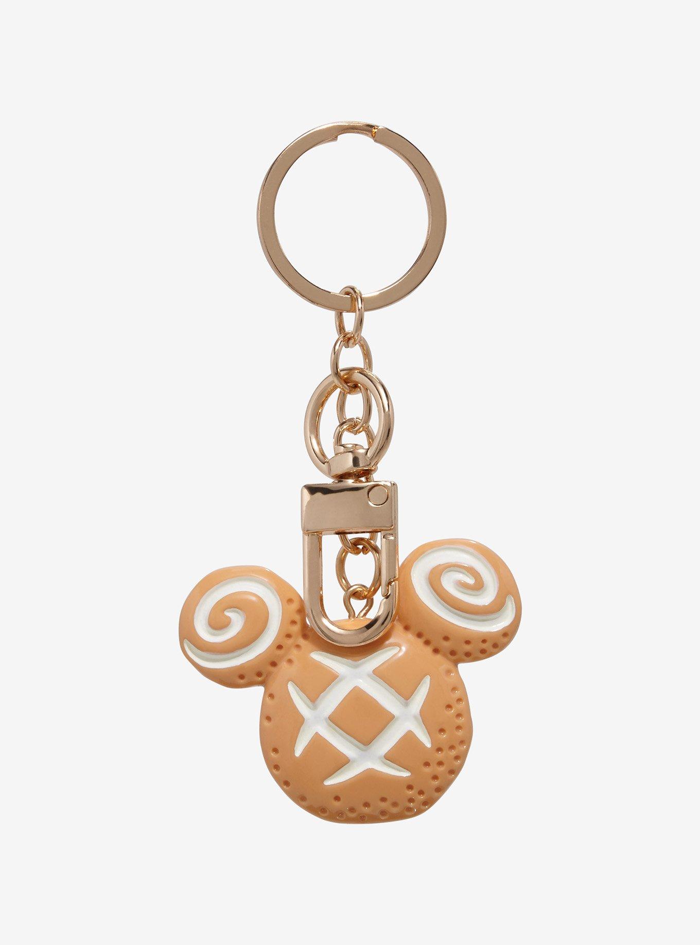 Disney Mickey Mouse Bread Silhouette Keychain - BoxLunch Exclusive, , hi-res
