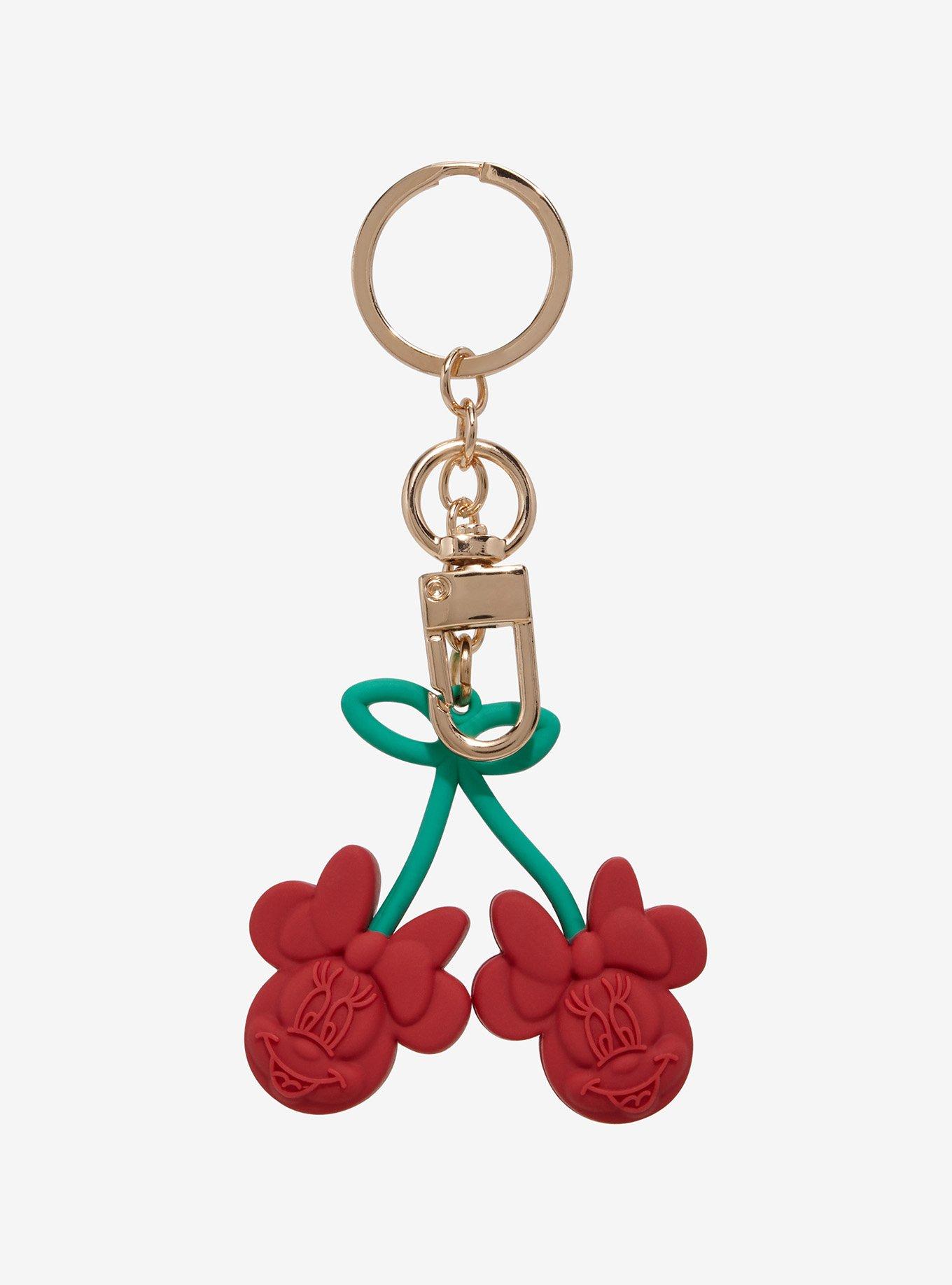 Disney Minnie Mouse Cherry Keychain - BoXLunch Exclusive, , hi-res