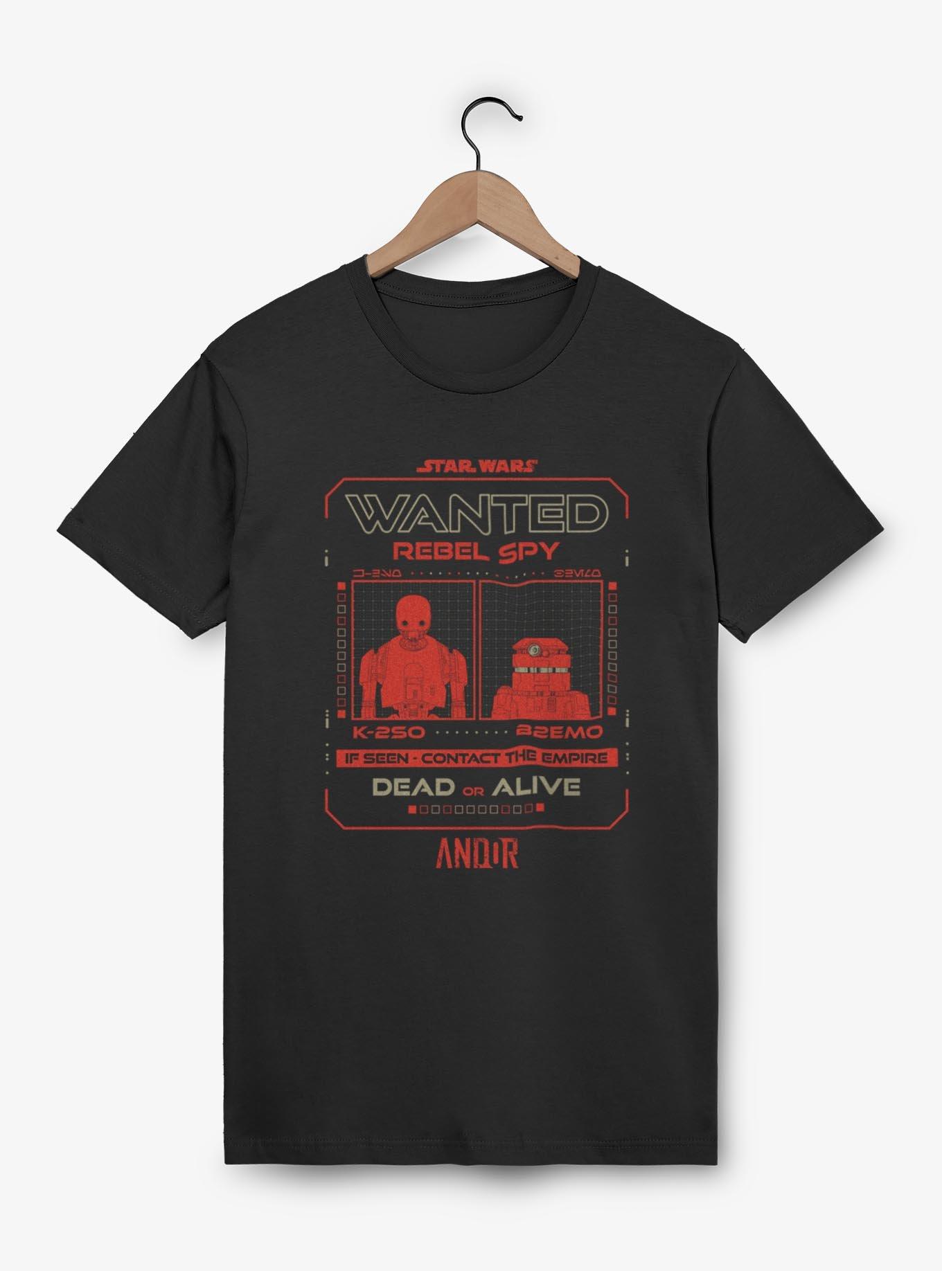 Star Wars: Andor Wanted Spy T-Shirt, BLACK, hi-res