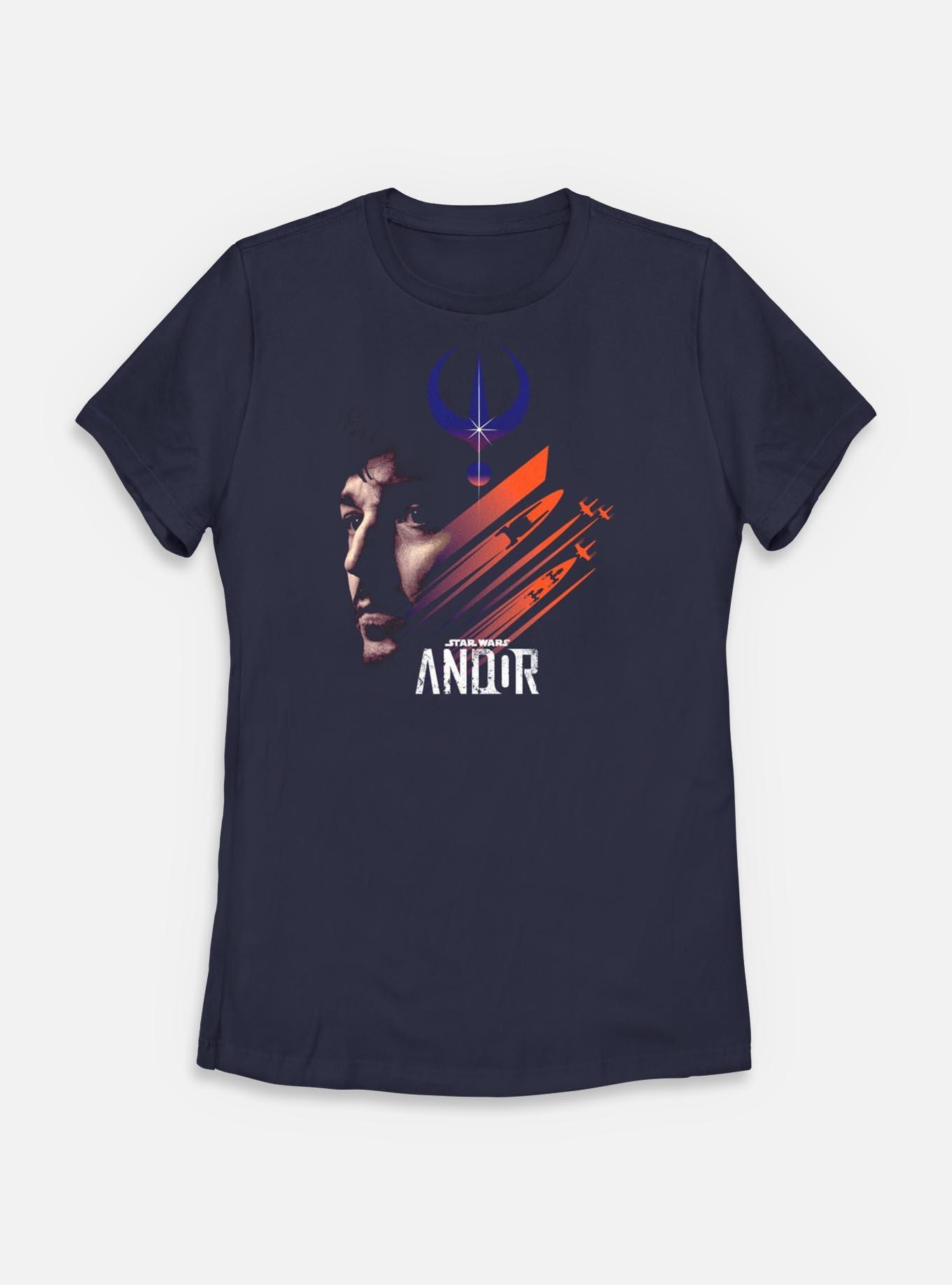 Star Wars: Andor Spaceships And Hero Womens T-Shirt, NAVY, hi-res