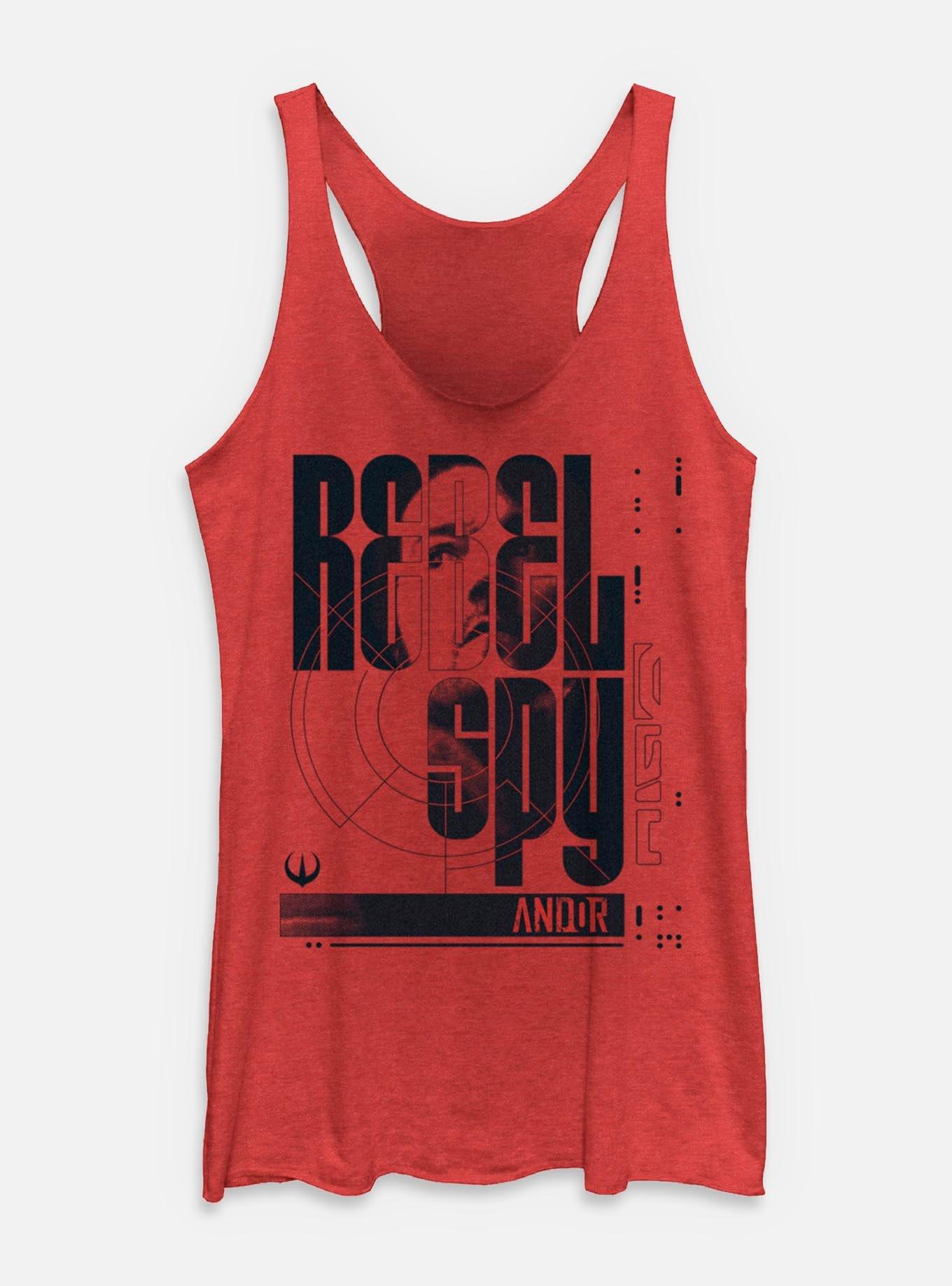 Star Wars: Andor Rebel Spy Womens Tank Top, RED HTR, hi-res
