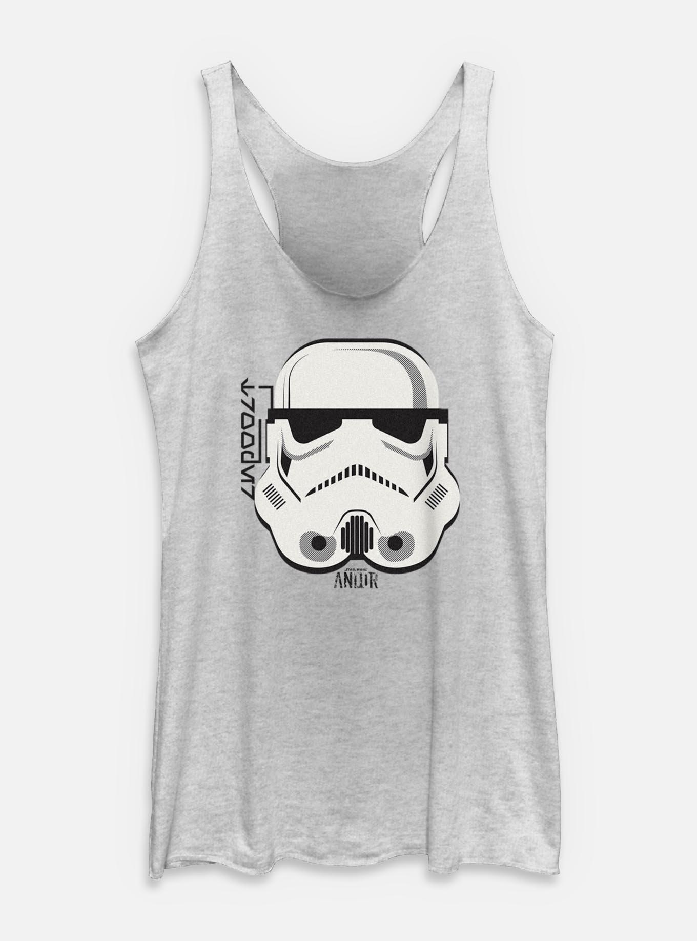 Star Wars: Andor Helmet Stormtrooper Womens Tank Top, WHITE HTR, hi-res