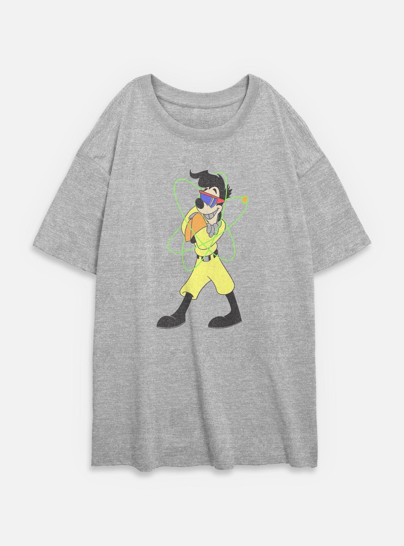 Disney Goofy Powerline Style Womens Oversized T-Shirt, ATH HTR, hi-res