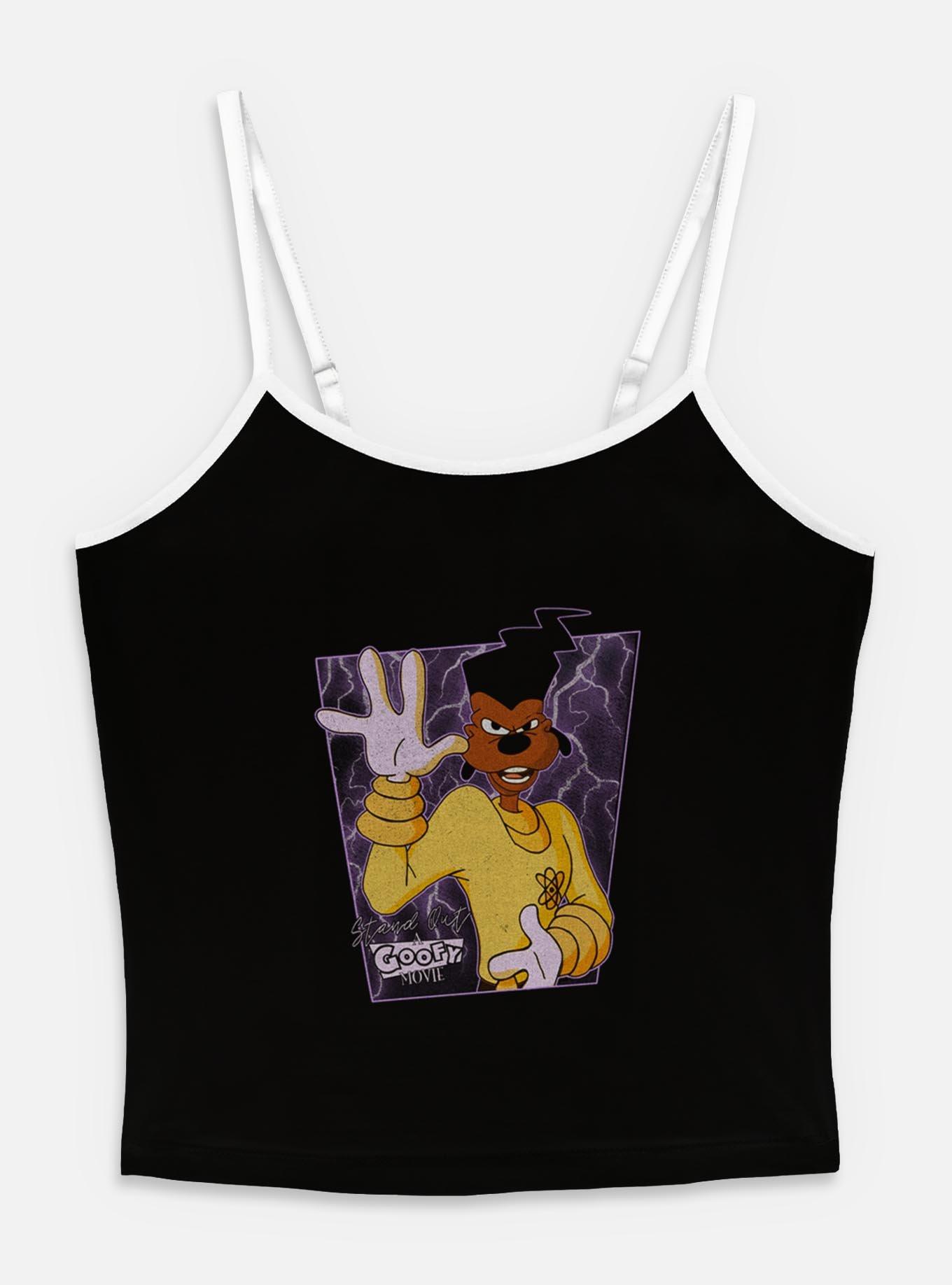 Disney Goofy Powerline Portrait Womens Cami, BLACK, hi-res