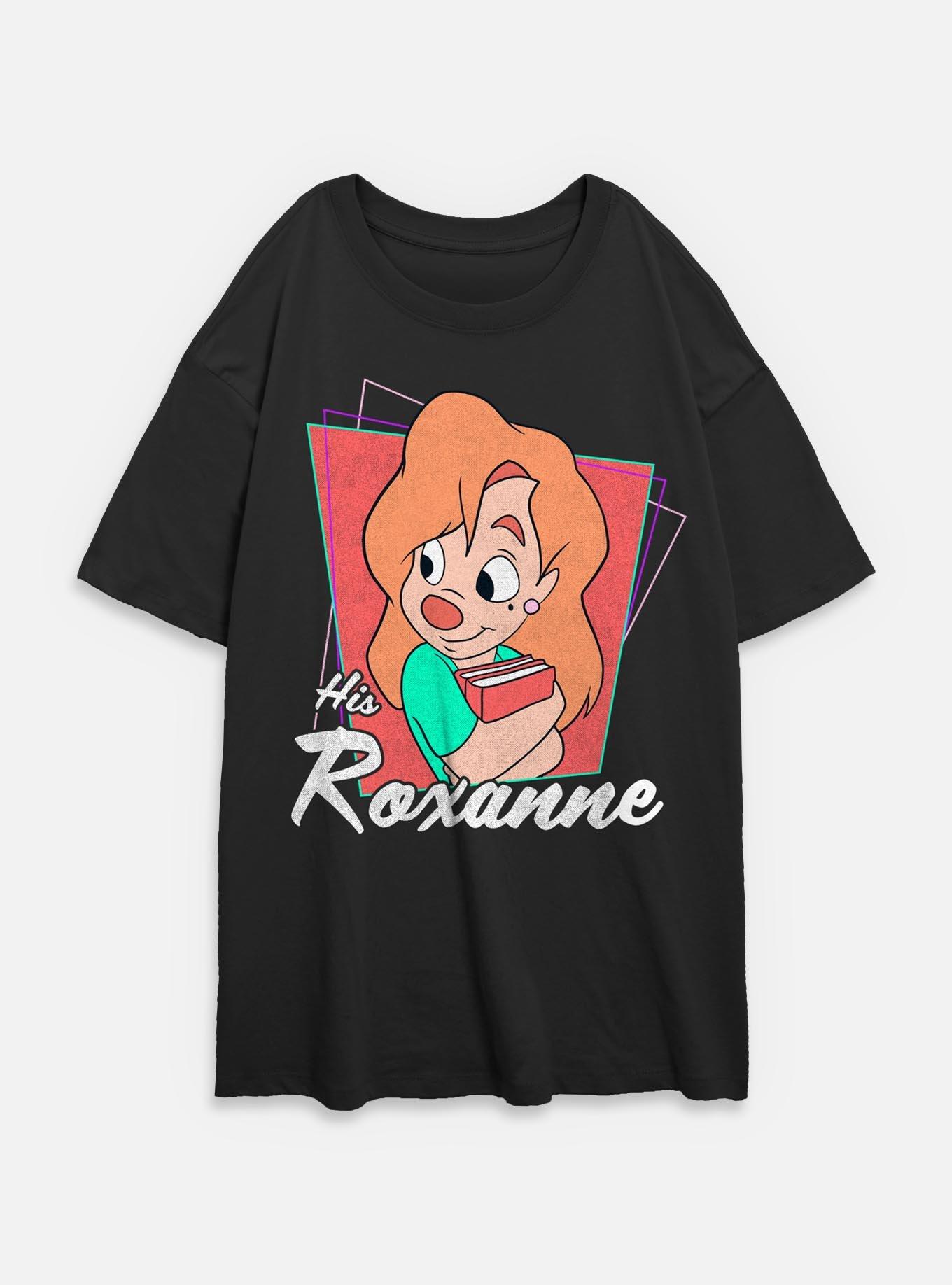 Disney Goofy His Roxanne Womens Oversized T-Shirt, BLACK, hi-res