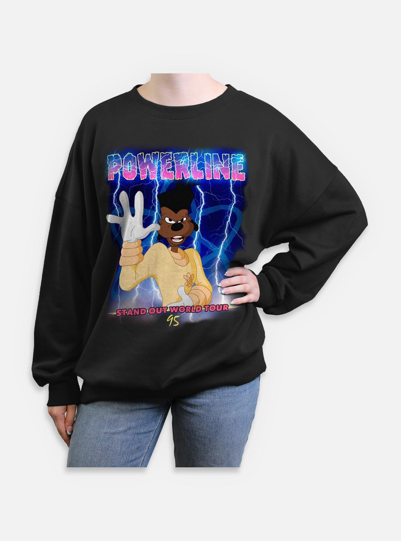 Disney Goofy Powerline Tour 96Womens Oversized Sweatshirt, , hi-res