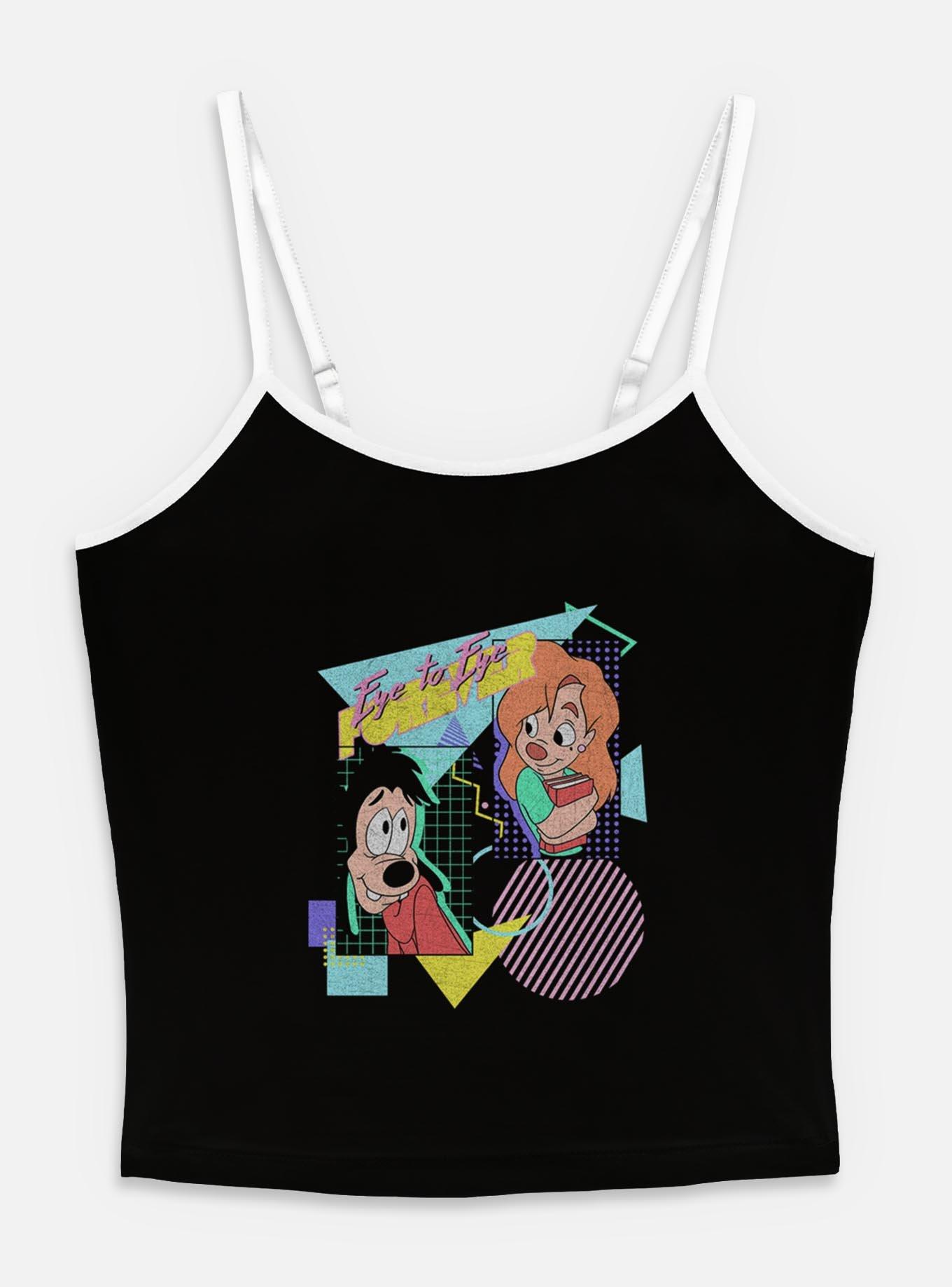 Disney Goofy Eye To Eye 80s Womens Cami, BLACK, hi-res