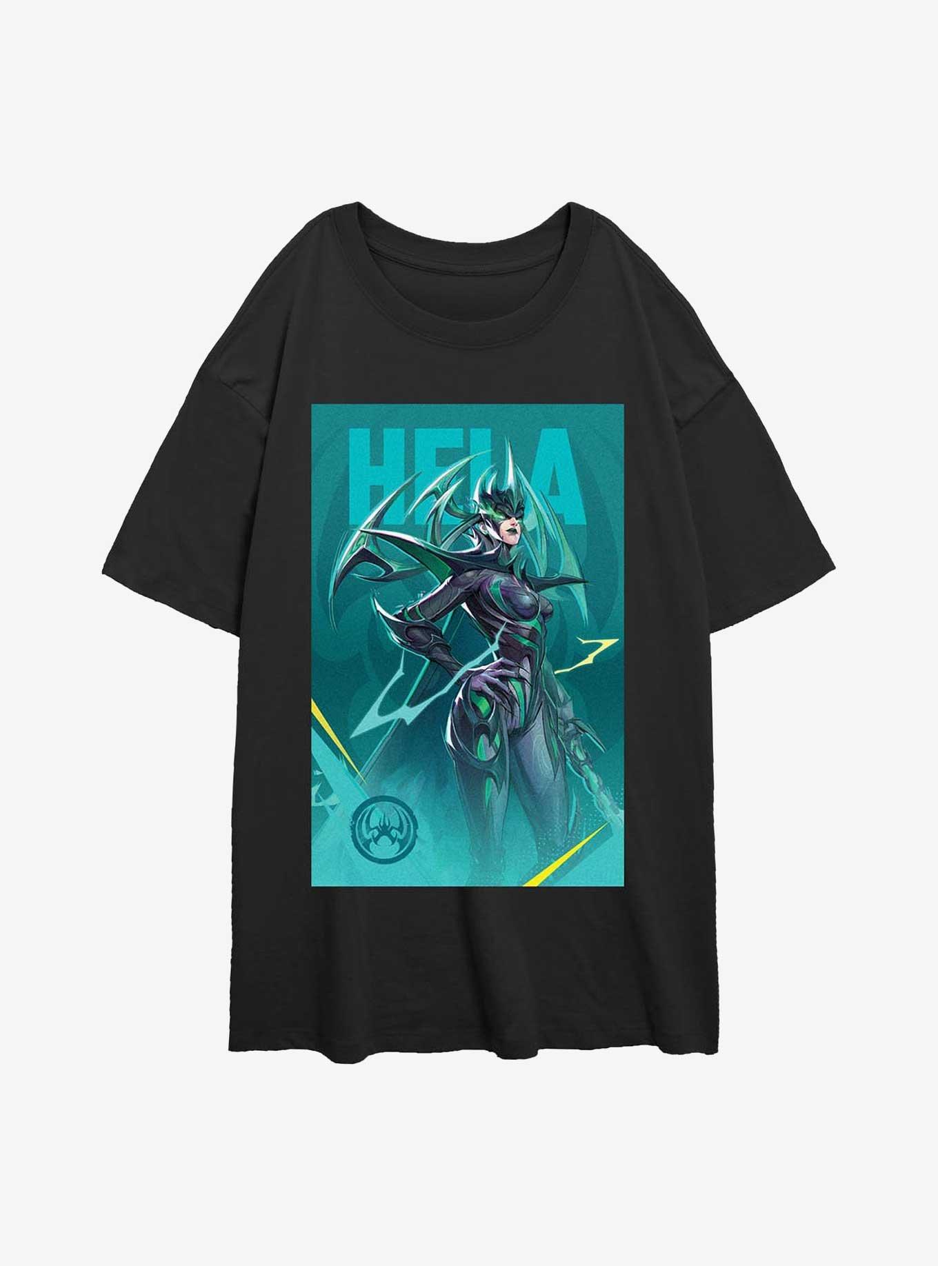 Marvel Rivals Hela Pose Girls Oversized T-Shirt, , hi-res