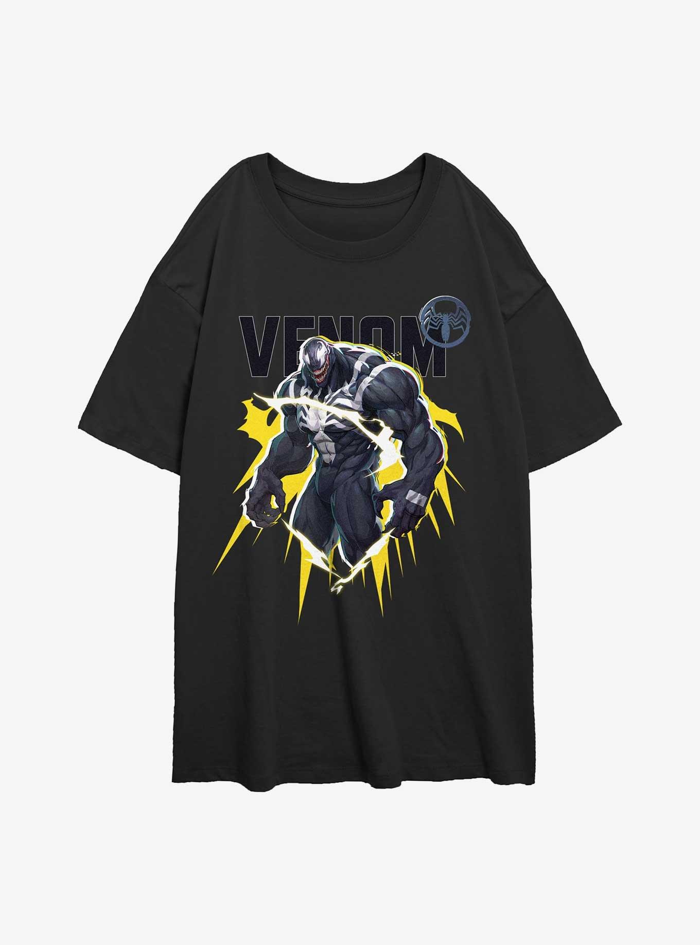 Marvel Rivals Venom Energy Girls Oversized T-Shirt, BLACK, hi-res
