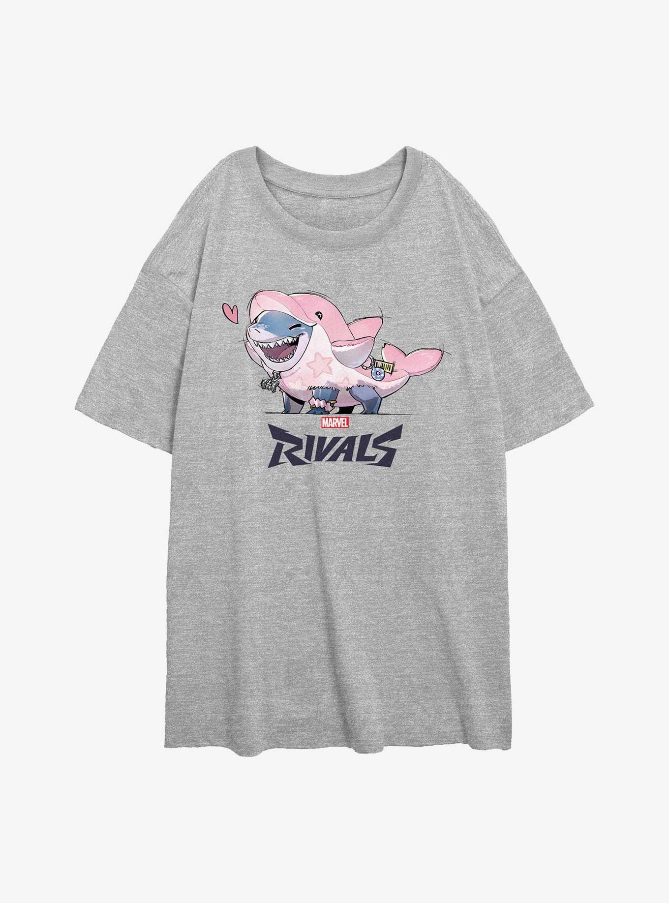 Lovely Jeff Shark Girls Oversized T-Shirt, , hi-res