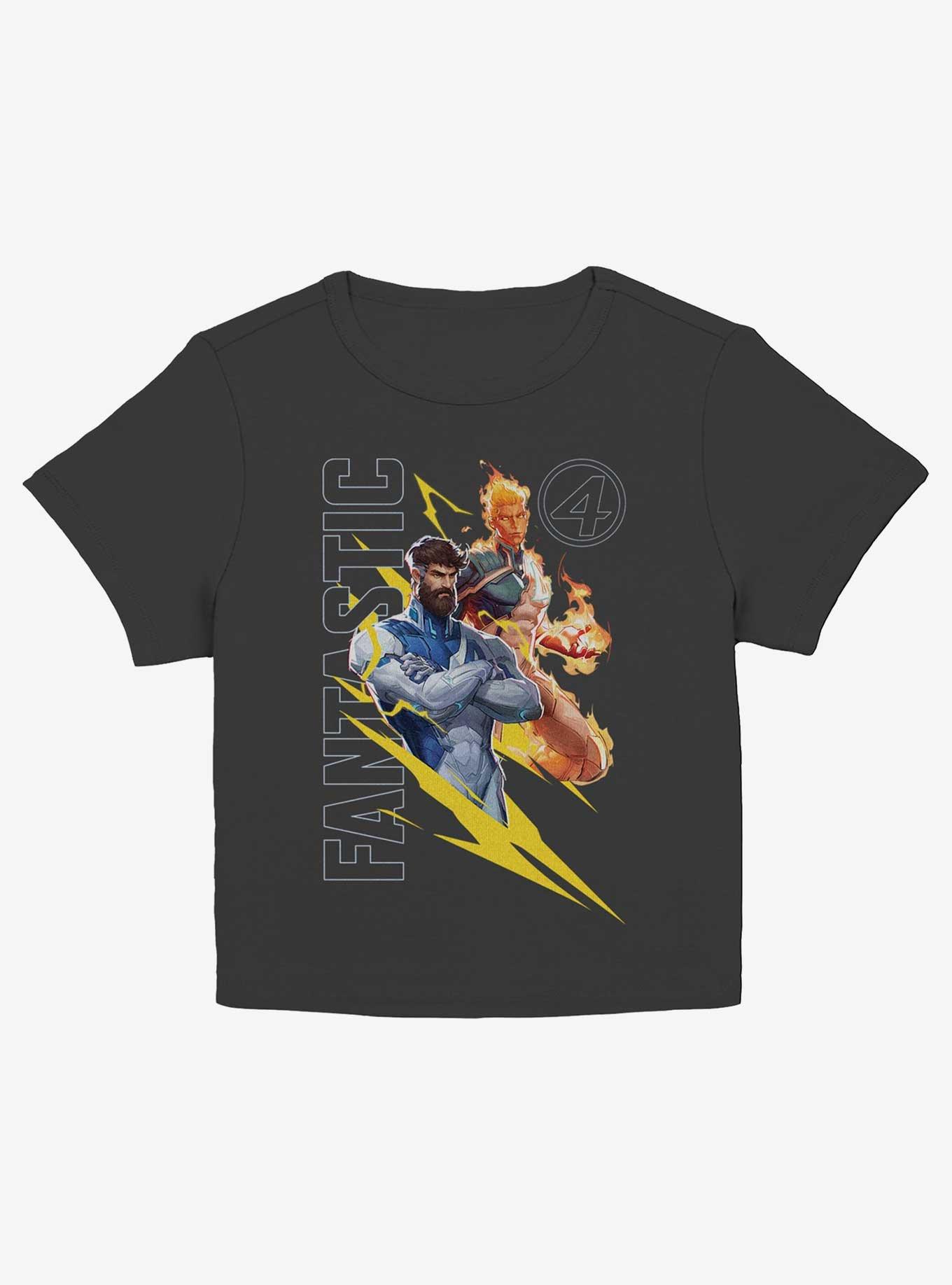 Marvel Rivals John Storm And Reed Junior Baby Tee, BLACK, hi-res
