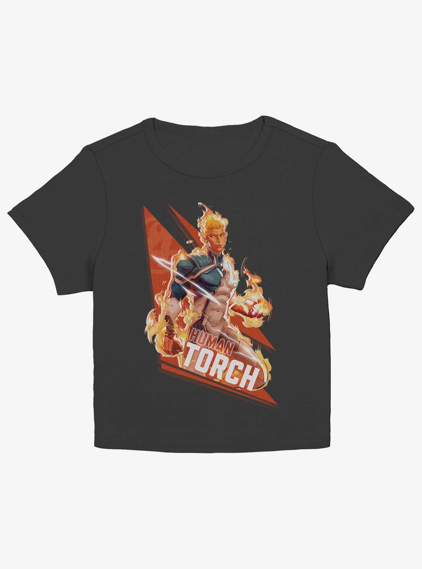 Marvel Rivals Human Torch Big Fire Junior Baby Tee, BLACK, hi-res