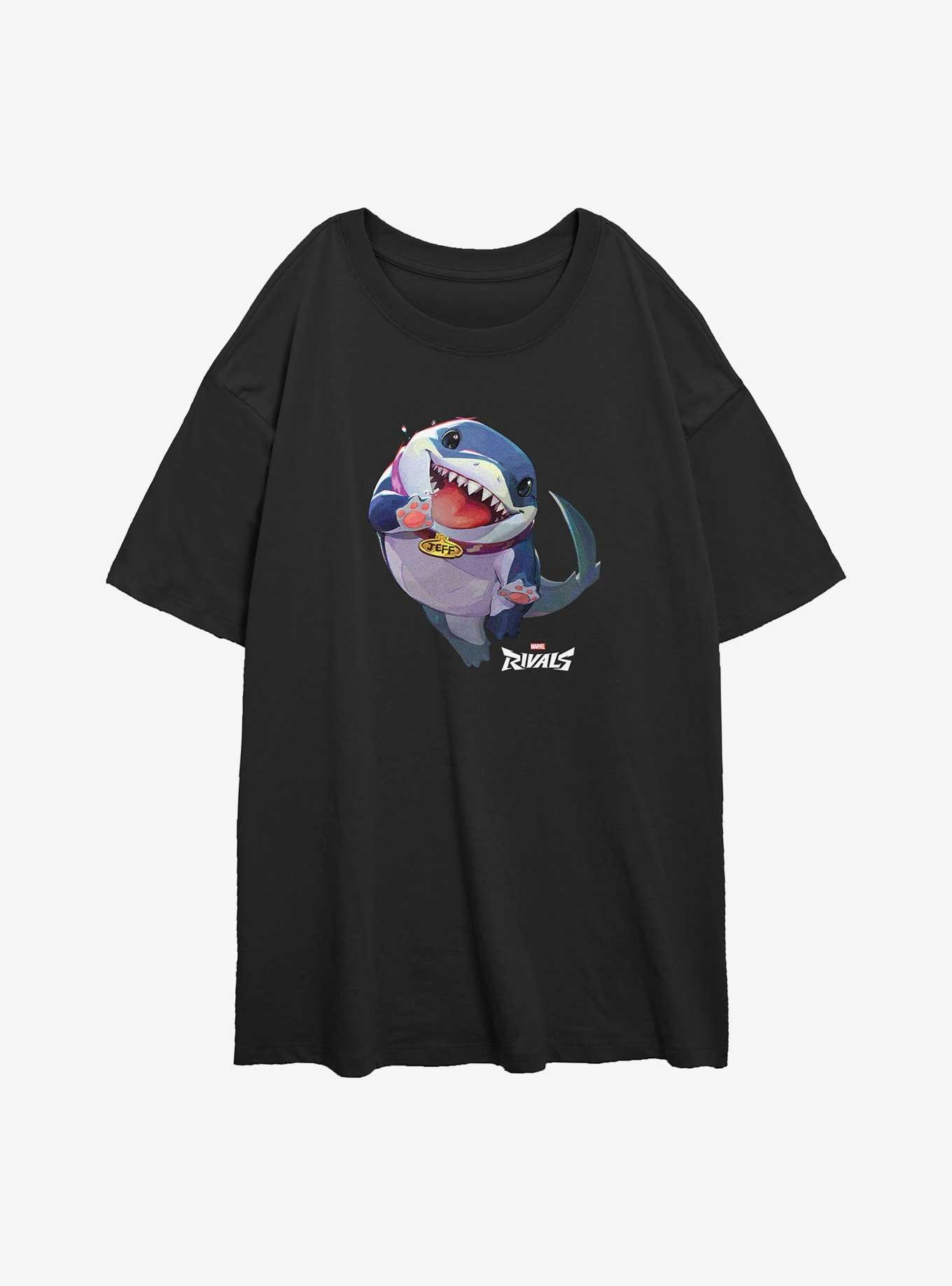 Marvel Rivals Jeff The Shark Girls Oversized T-Shirt, , hi-res