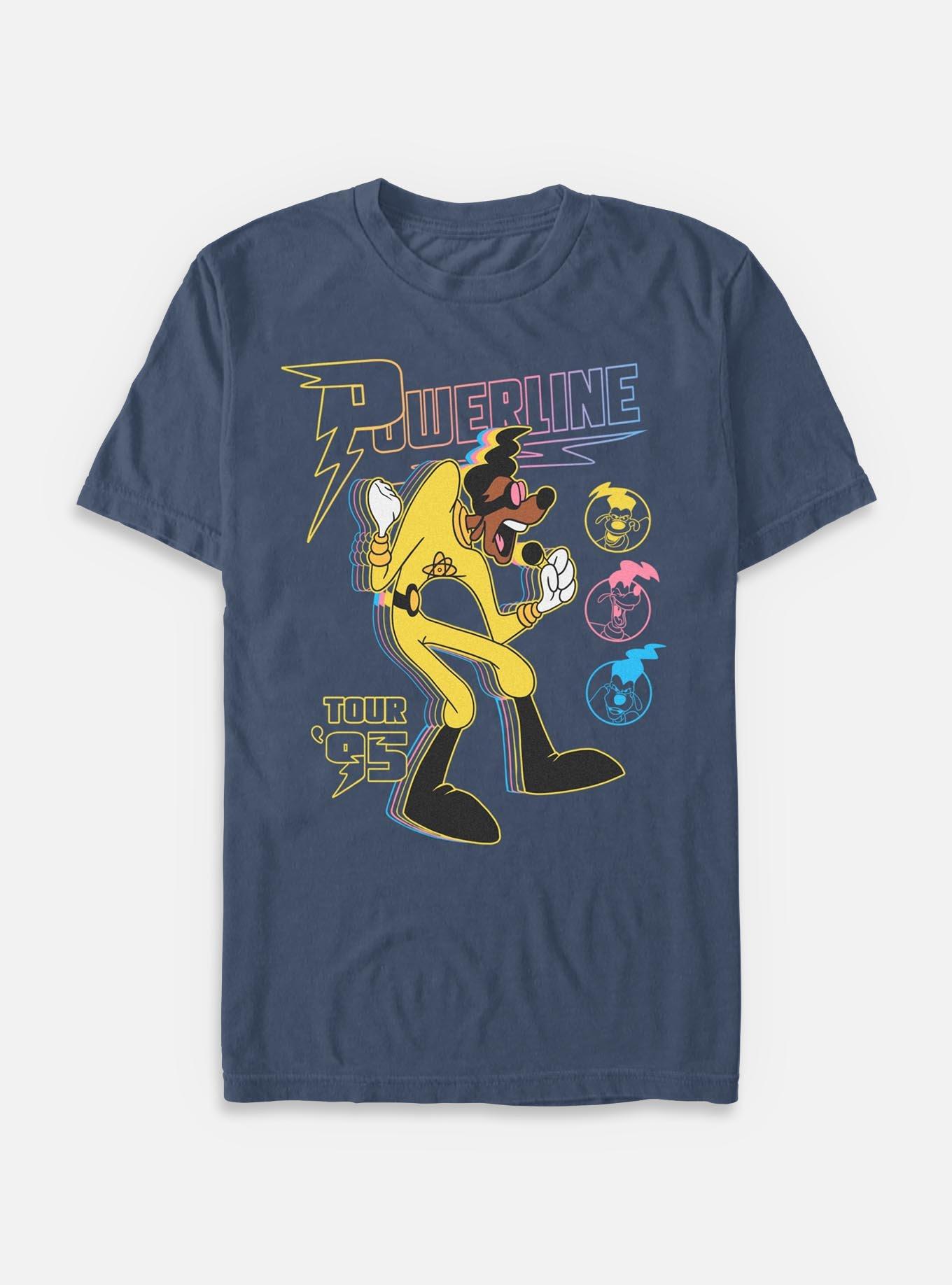 Disney Goofy Powerline Tour Garment Dye T-Shirt, DENIM, hi-res