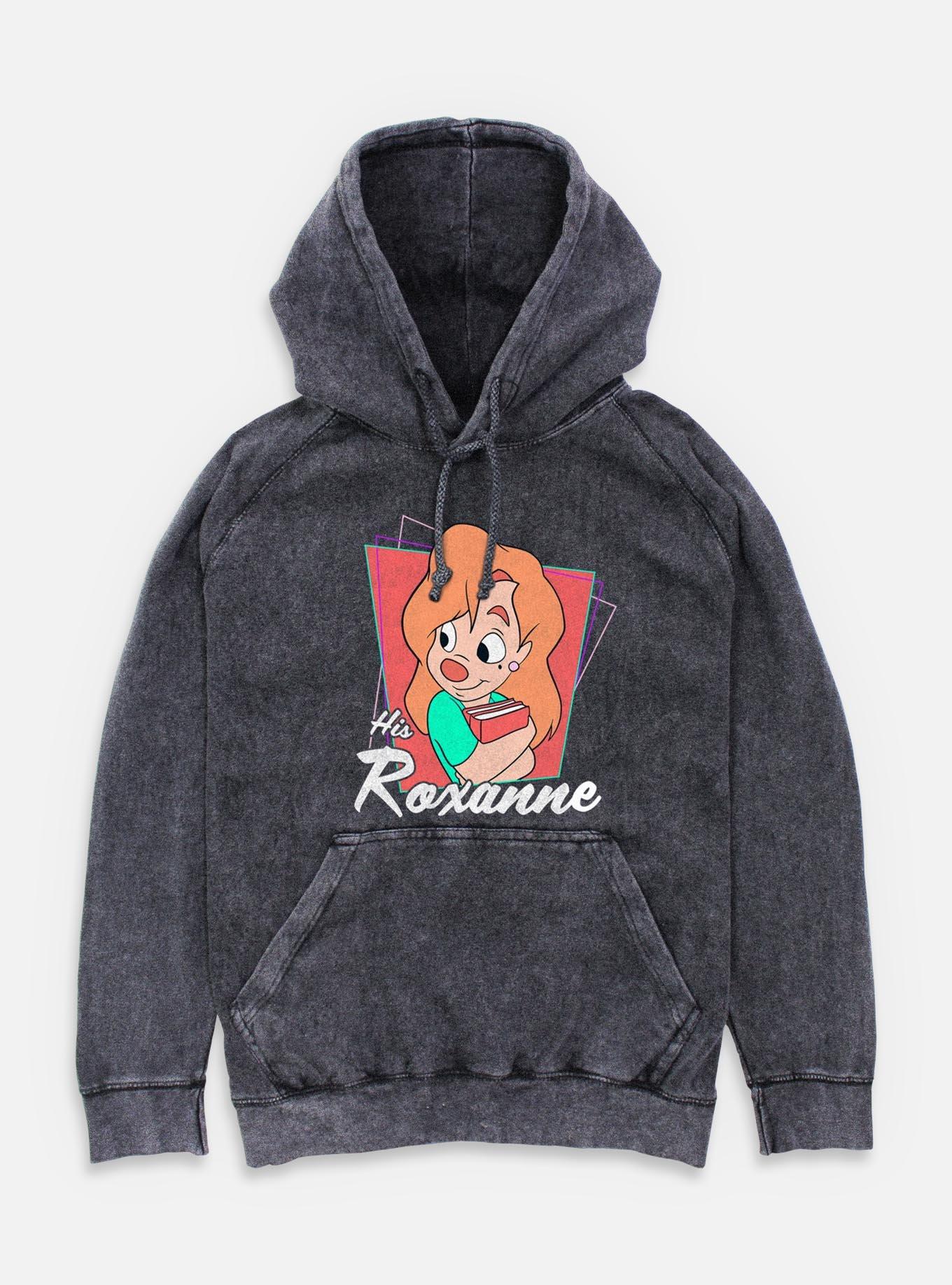 Disney Goofy His Roxanne Mineral Wash Hoodie, BLACK, hi-res