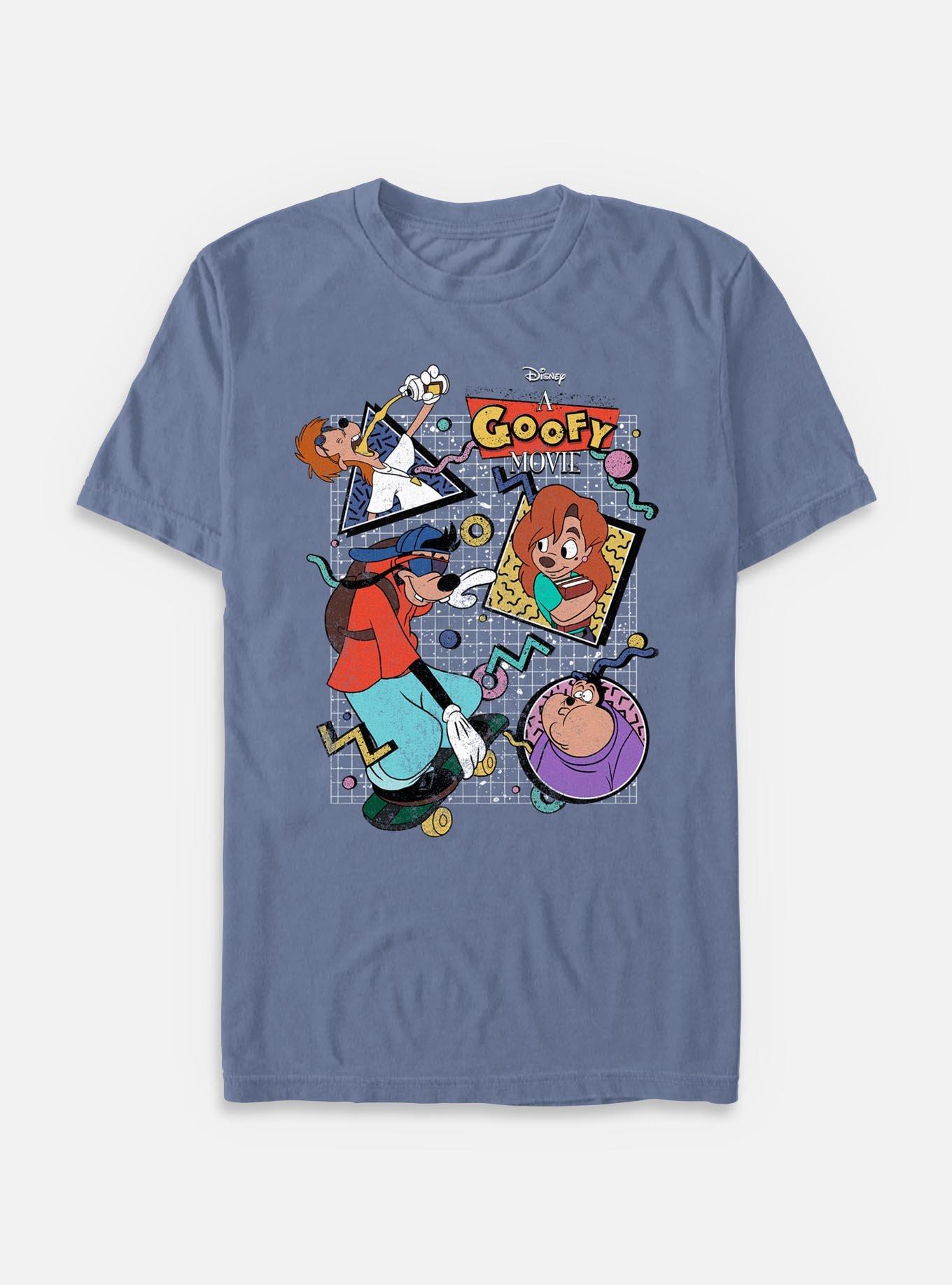 Disney Goofy 90s Goof Collage Garment Dye T-Shirt, BLUEJEAN, hi-res