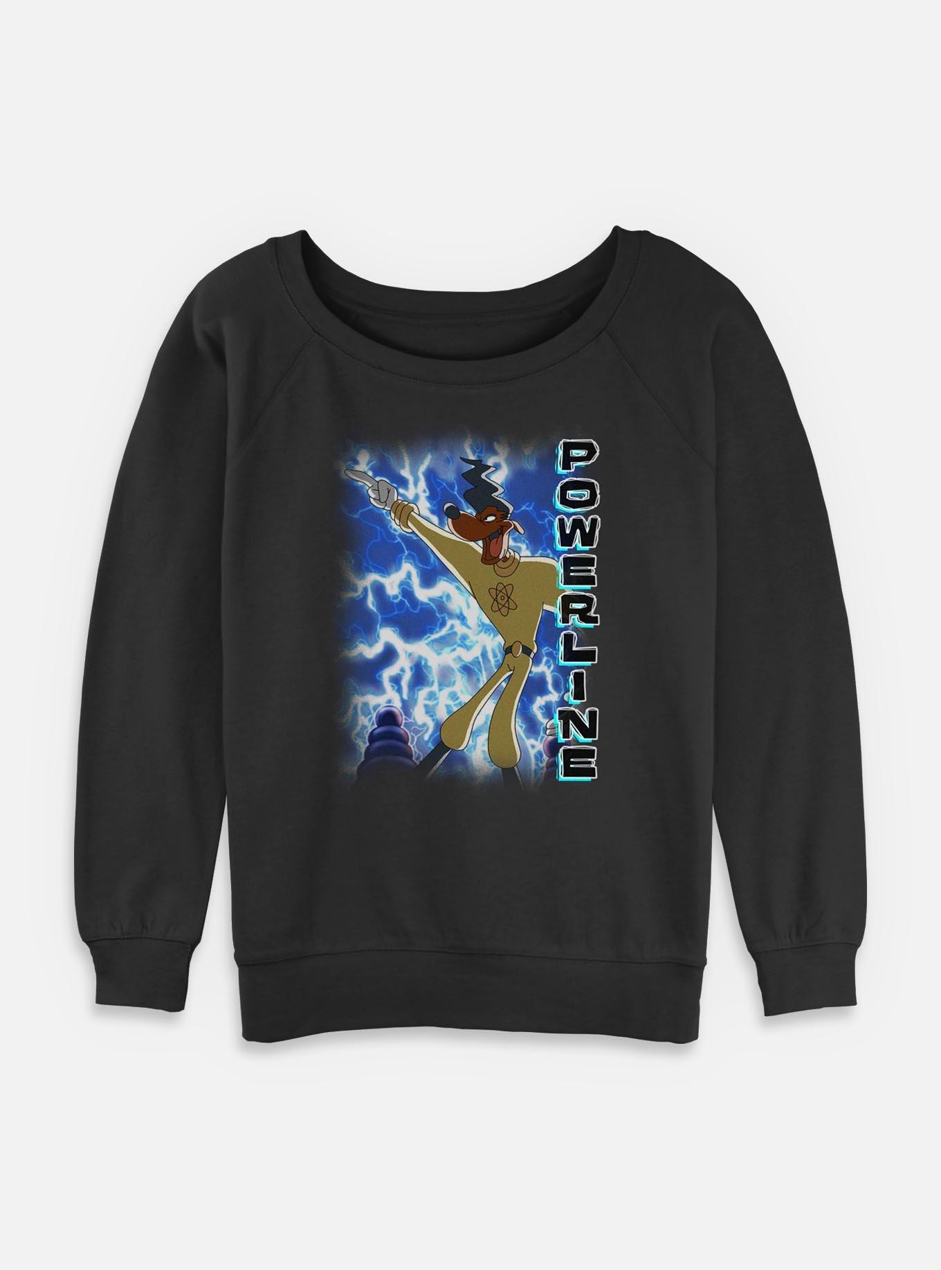 Disney Goofy This Is Power Womens Slouchy Sweatshirt, , hi-res