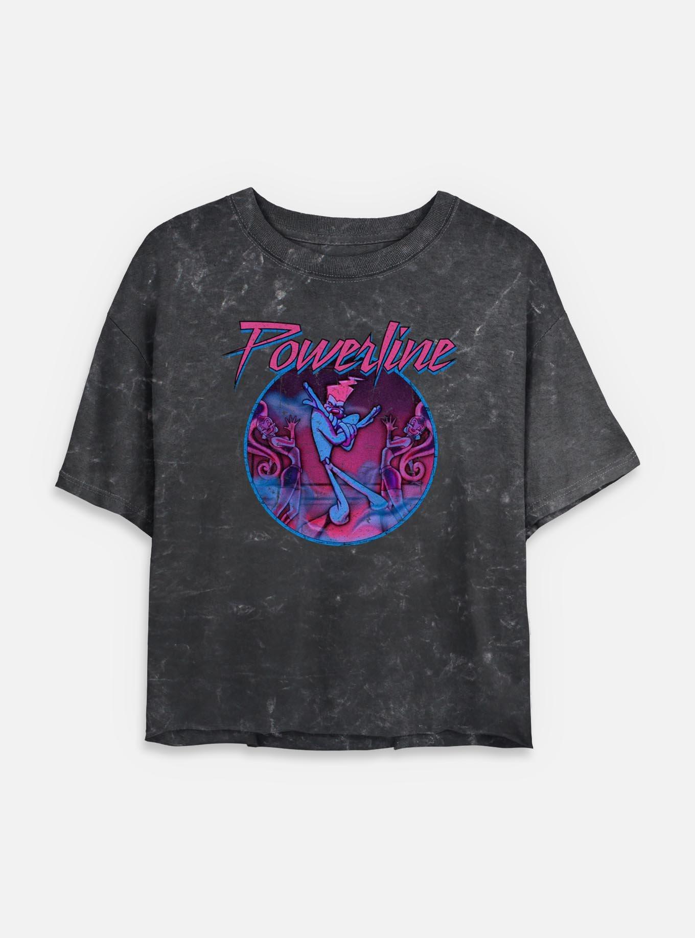 Disney Goofy Powerline Icon Mineral Wash Womens Crop T-Shirt, , hi-res