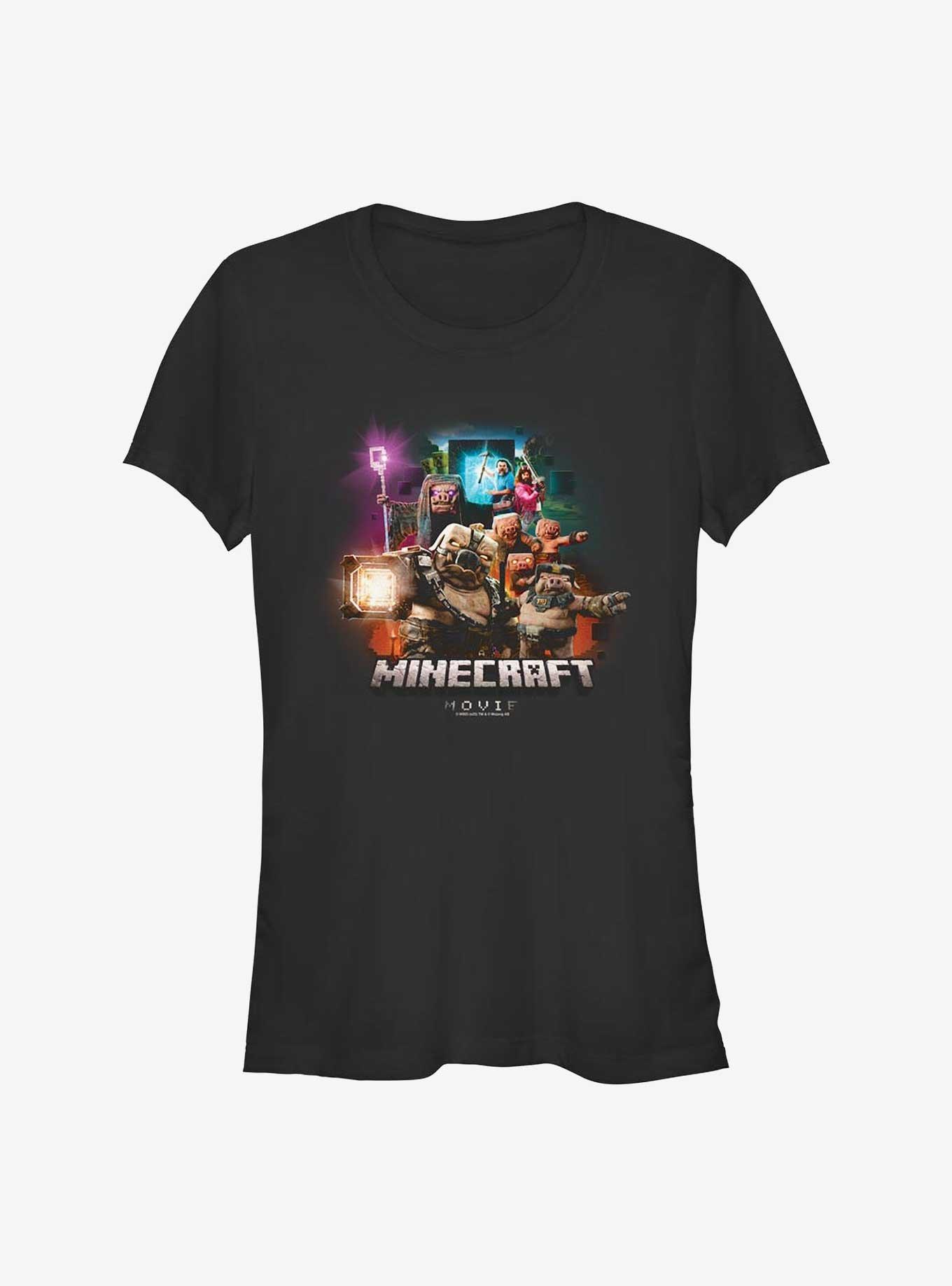 A Minecraft Movie Piglins Vs Heroes Girls T-Shirt, , hi-res