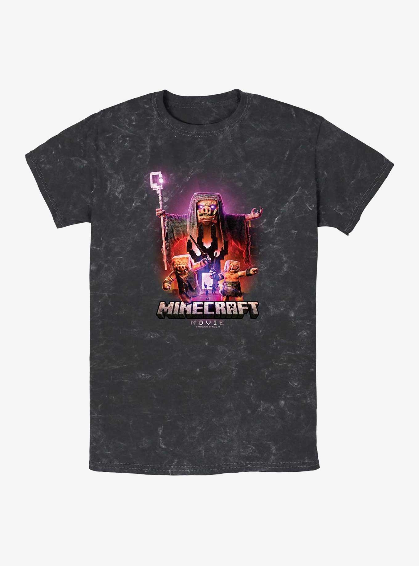A Minecraft Movie Piglins Portal Mineral Wash T-Shirt, , hi-res