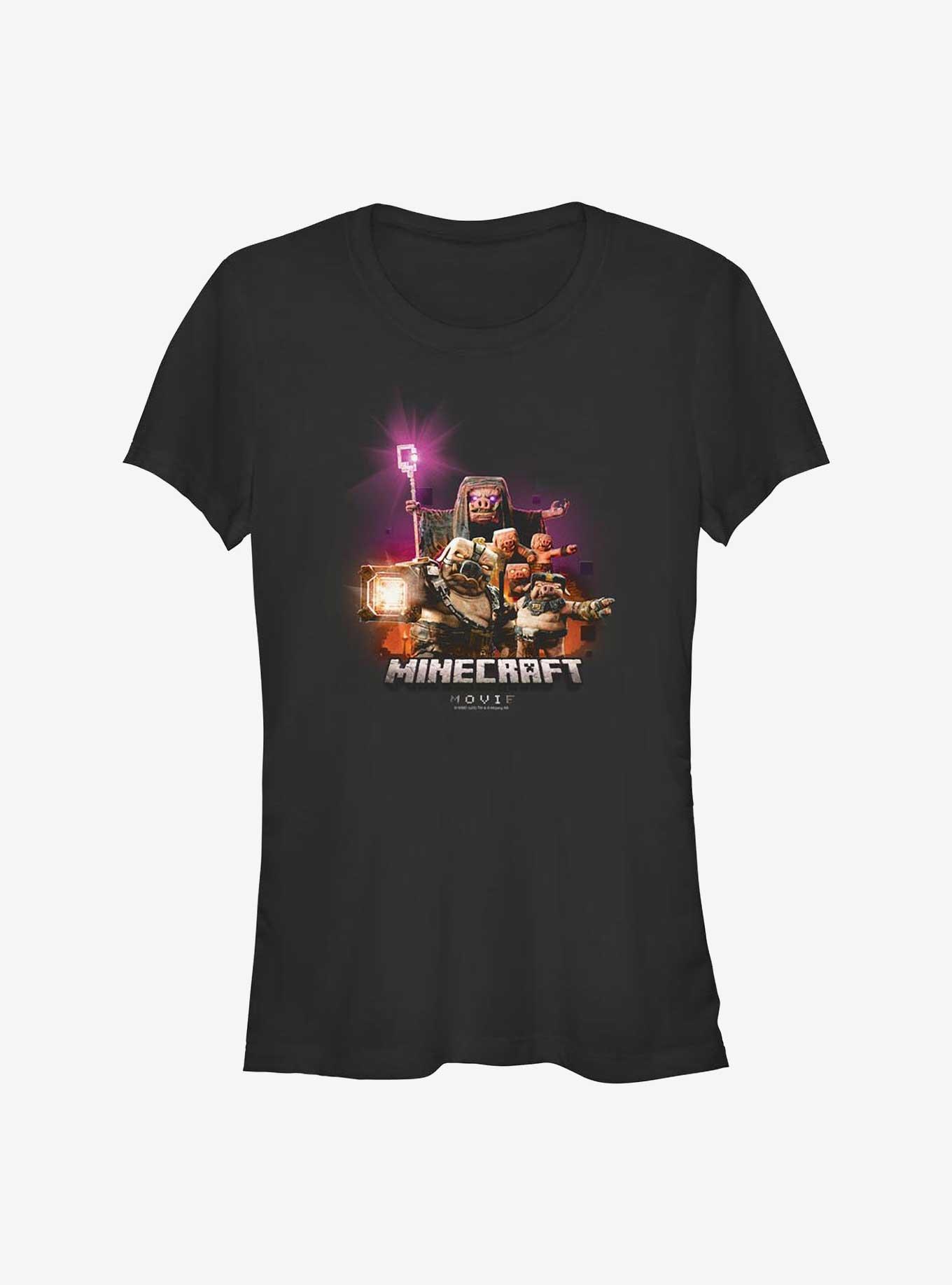 A Minecraft Movie Piglins Attack Girls T-Shirt, , hi-res