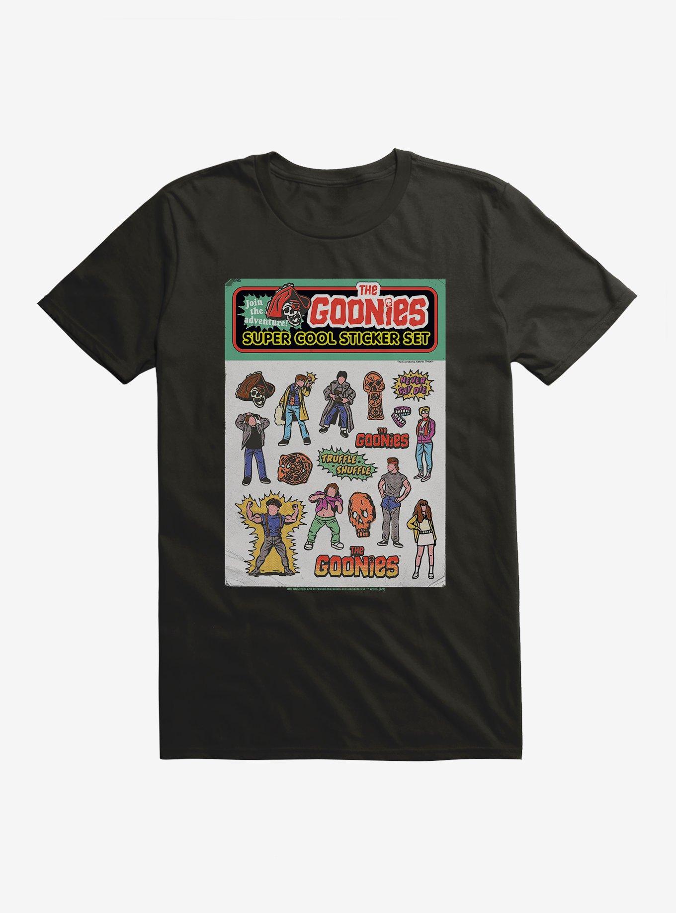 The Goonies Super Cool Sticker Set T-Shirt, , hi-res