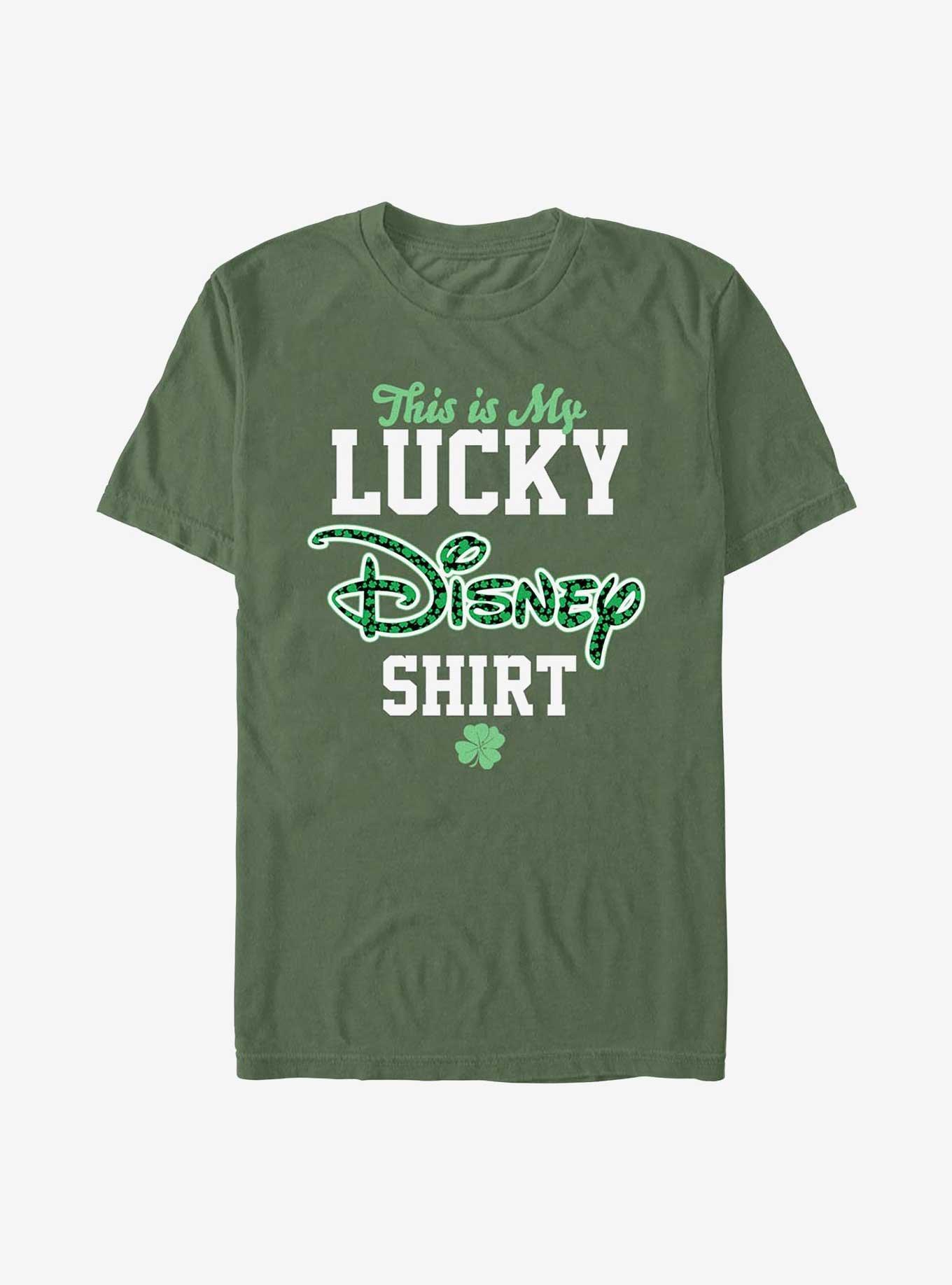 COMFORTCOLORS Disney This Is My Lucky Disney Shirt