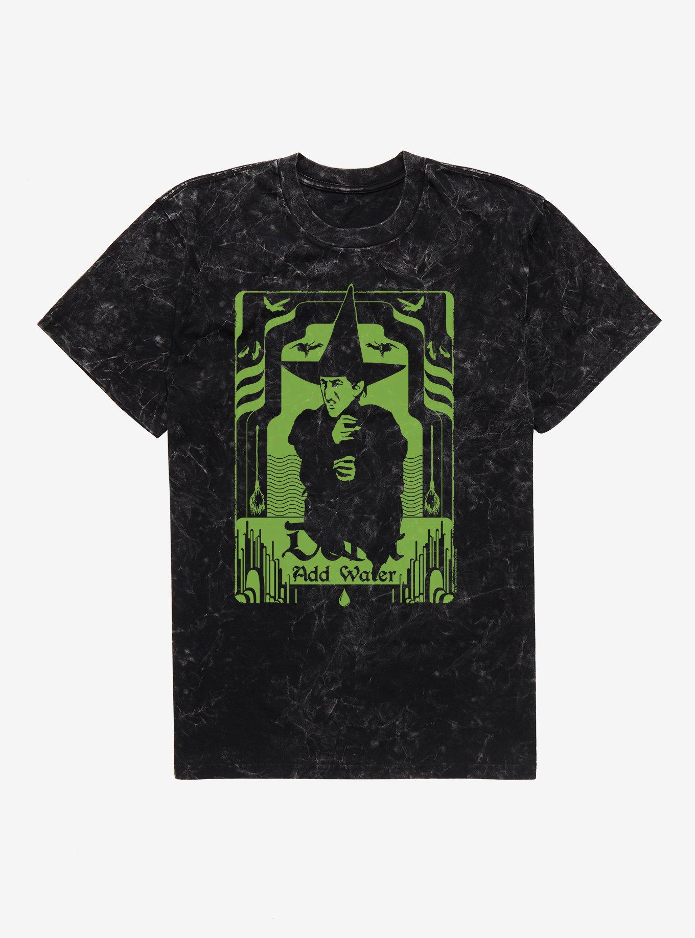 The Wizard Of Oz The Wicked Witch Don't Add Water Mineral Wash T-Shirt, BLACK MINERAL WASH, hi-res
