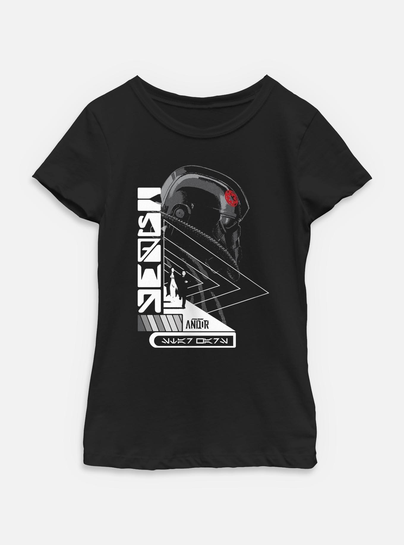 Star Wars: Andor Tie Avenger Youth Girls T-Shirt, BLACK, hi-res