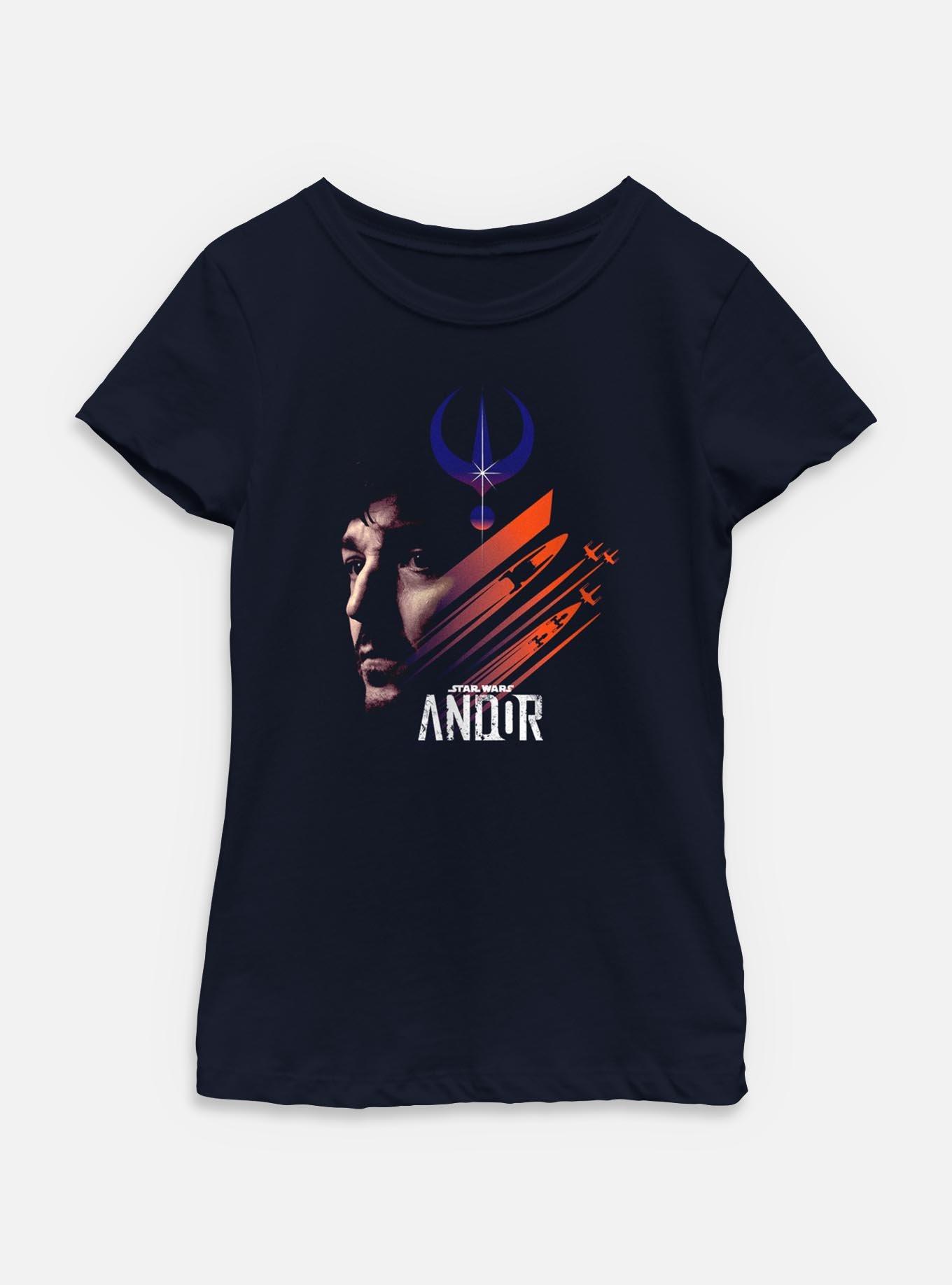 Star Wars: Andor Spaceships And Hero Youth Girls T-Shirt, , hi-res
