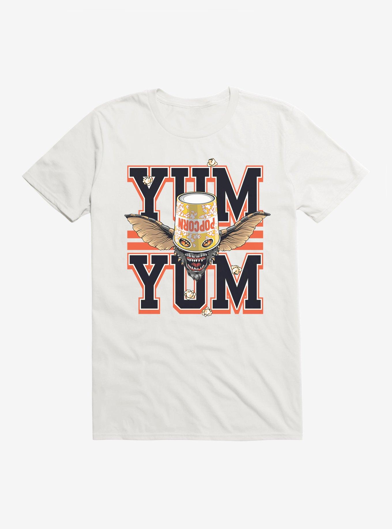 Gremlins Yum Yum Popcorn T-Shirt, WHITE, hi-res
