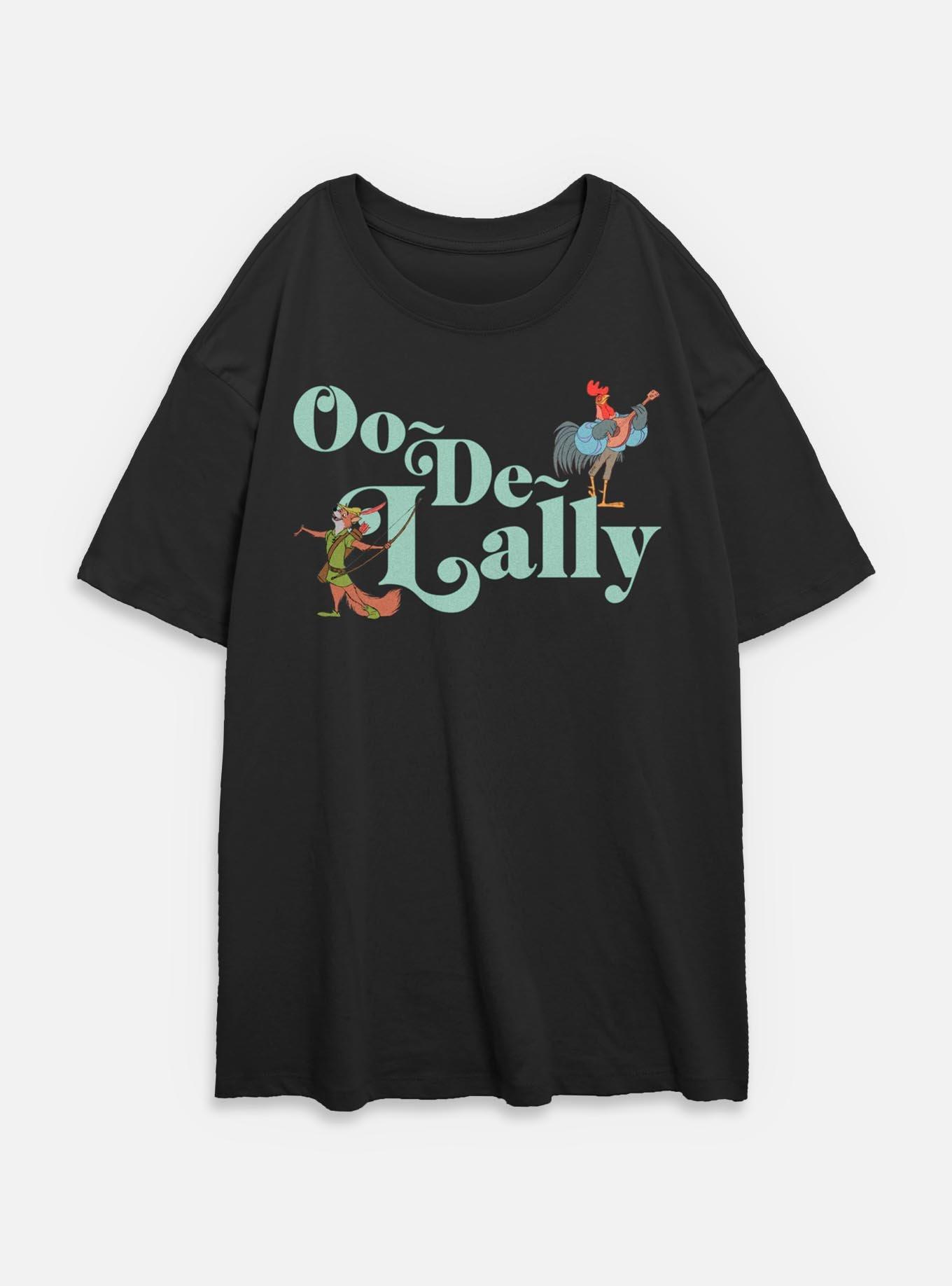Disney Robin Hood Oo De Lally Womens Oversized T-Shirt, BLACK, hi-res