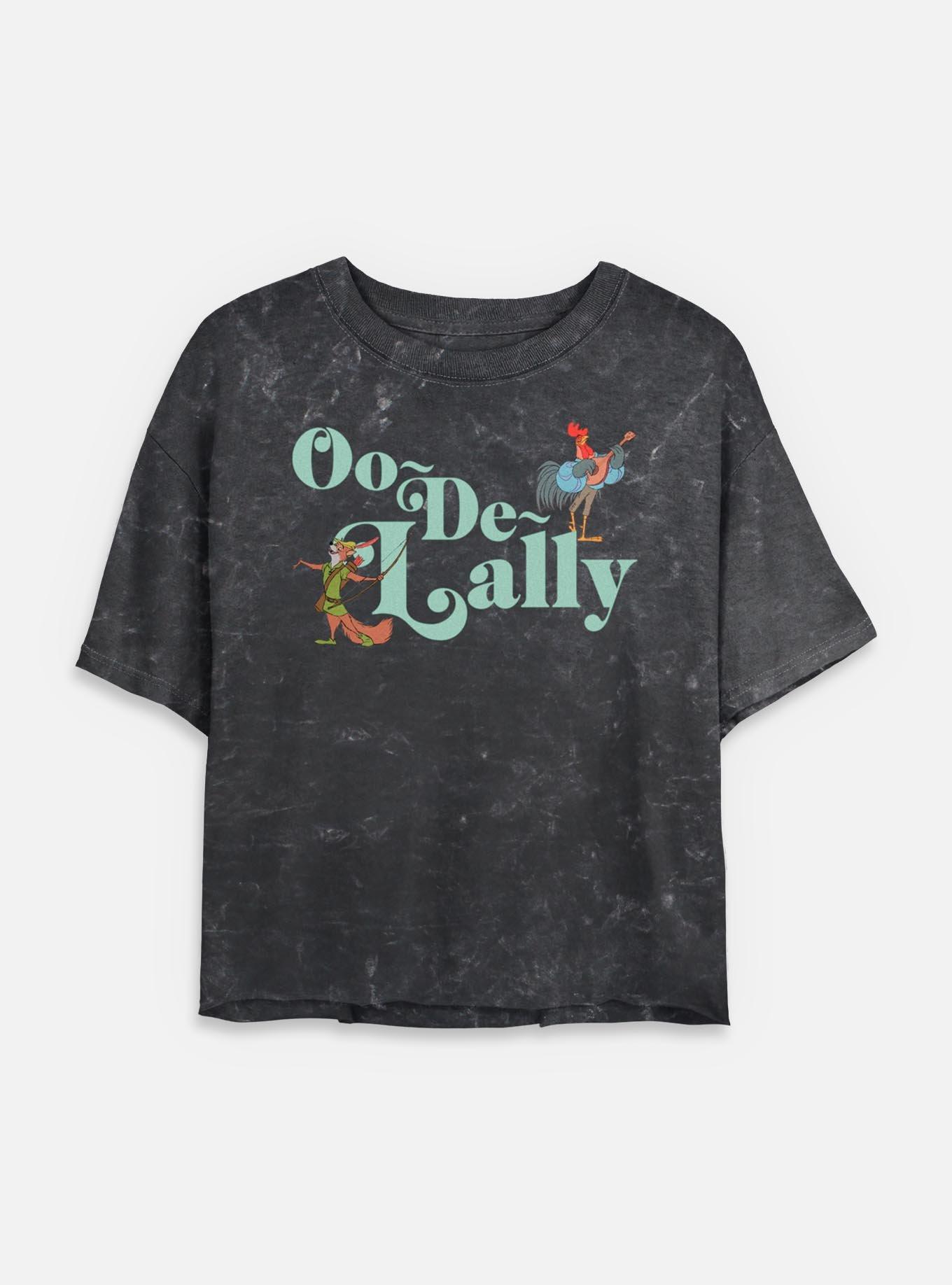 Disney Robin Hood Oo De Lally Mineral Wash Womens Crop T-Shirt, , hi-res