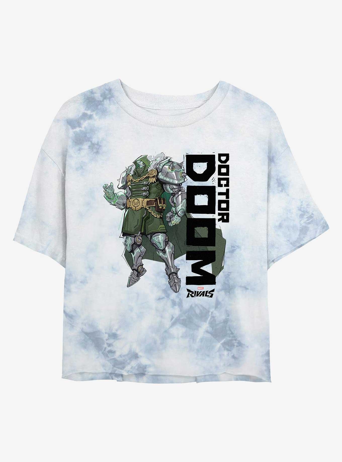 Marvel Rivals Doctor Doom Tie-Dye Girls Crop T-Shirt, , hi-res