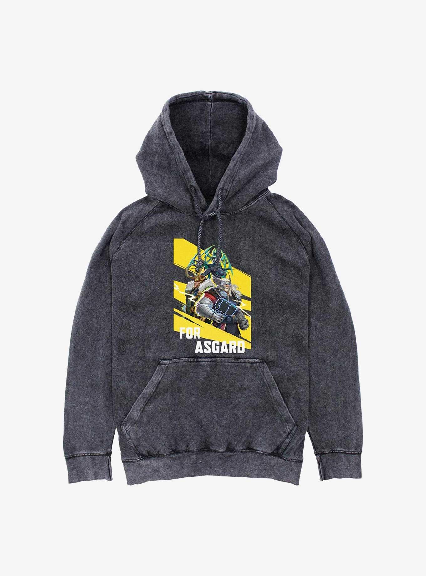 Marvel Rivals For Asgard Mineral Wash Hoodie, , hi-res