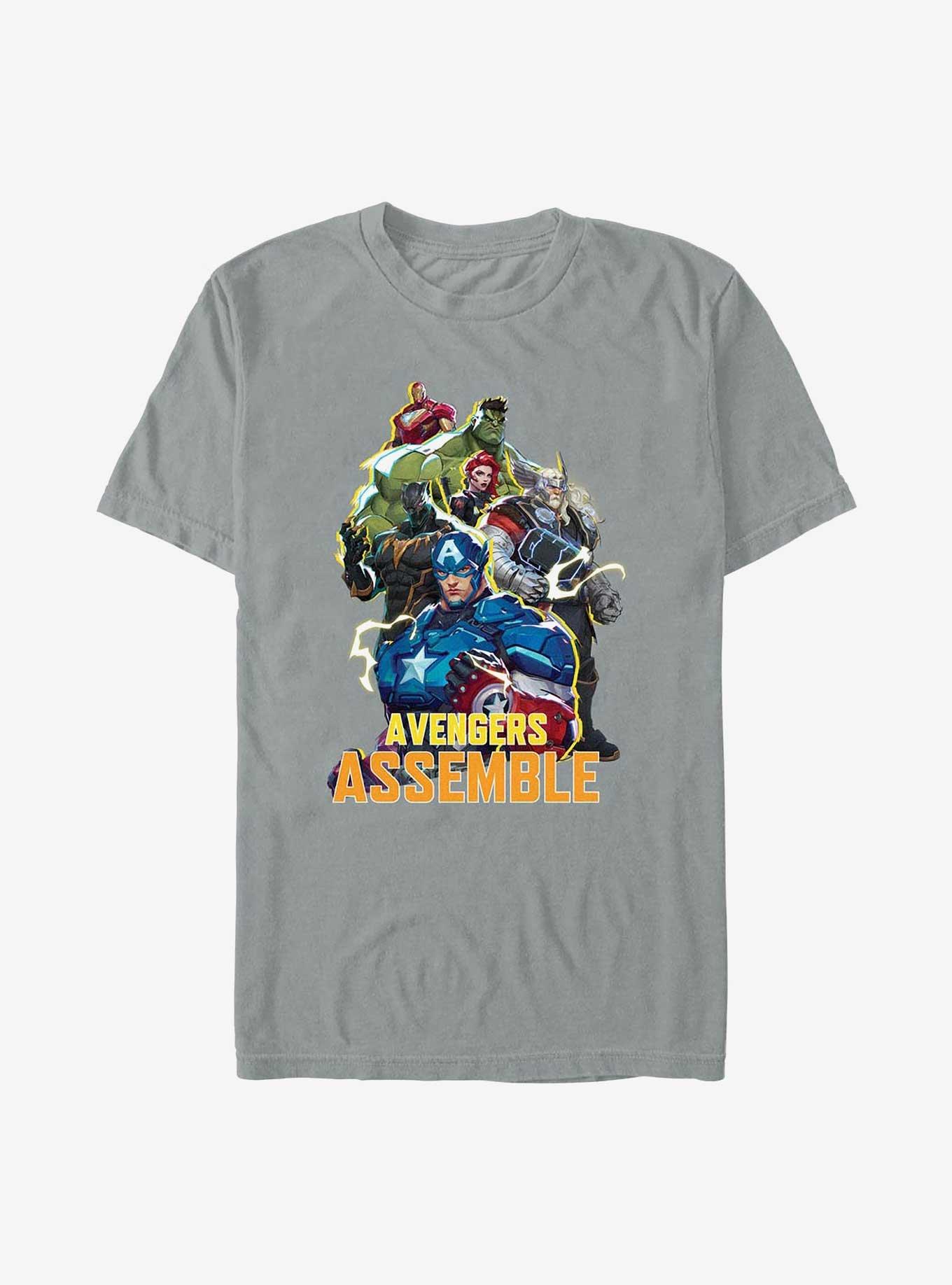 Marvel Rivals Avengers Assemble Garment Dye T-Shirt, , hi-res